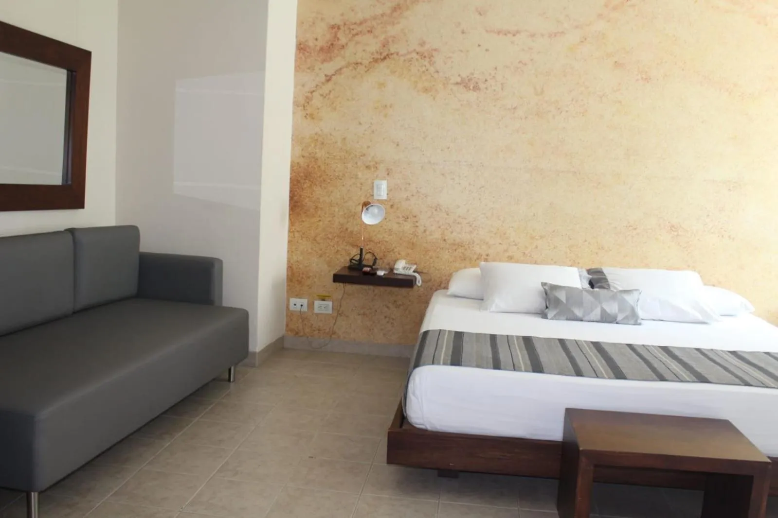 Bed in Hotel Mediterraneo