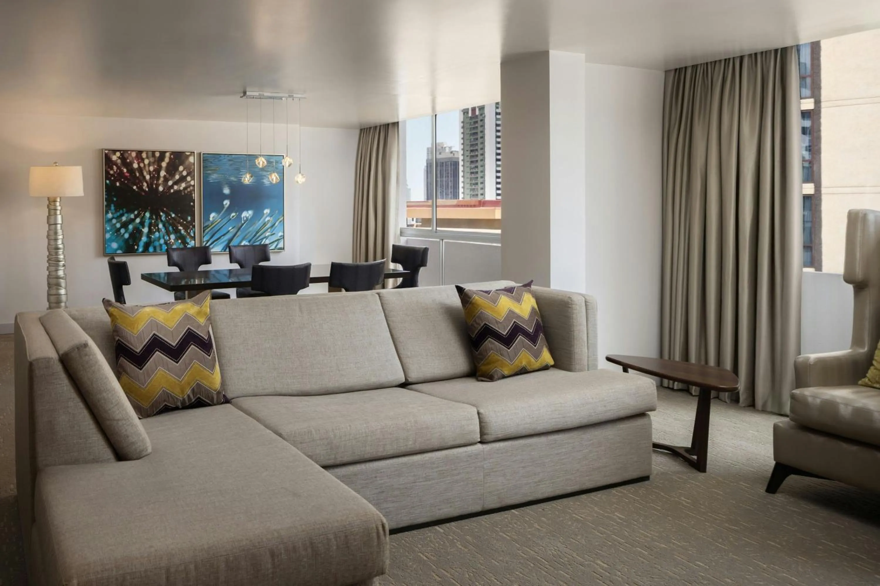 Living room in Renaissance Panama City Hotel