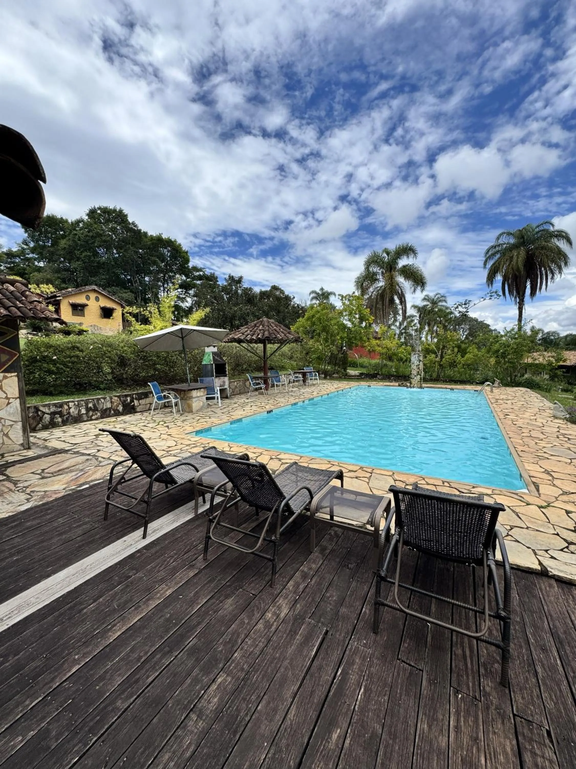 Pool view in Capricho Asturiano
