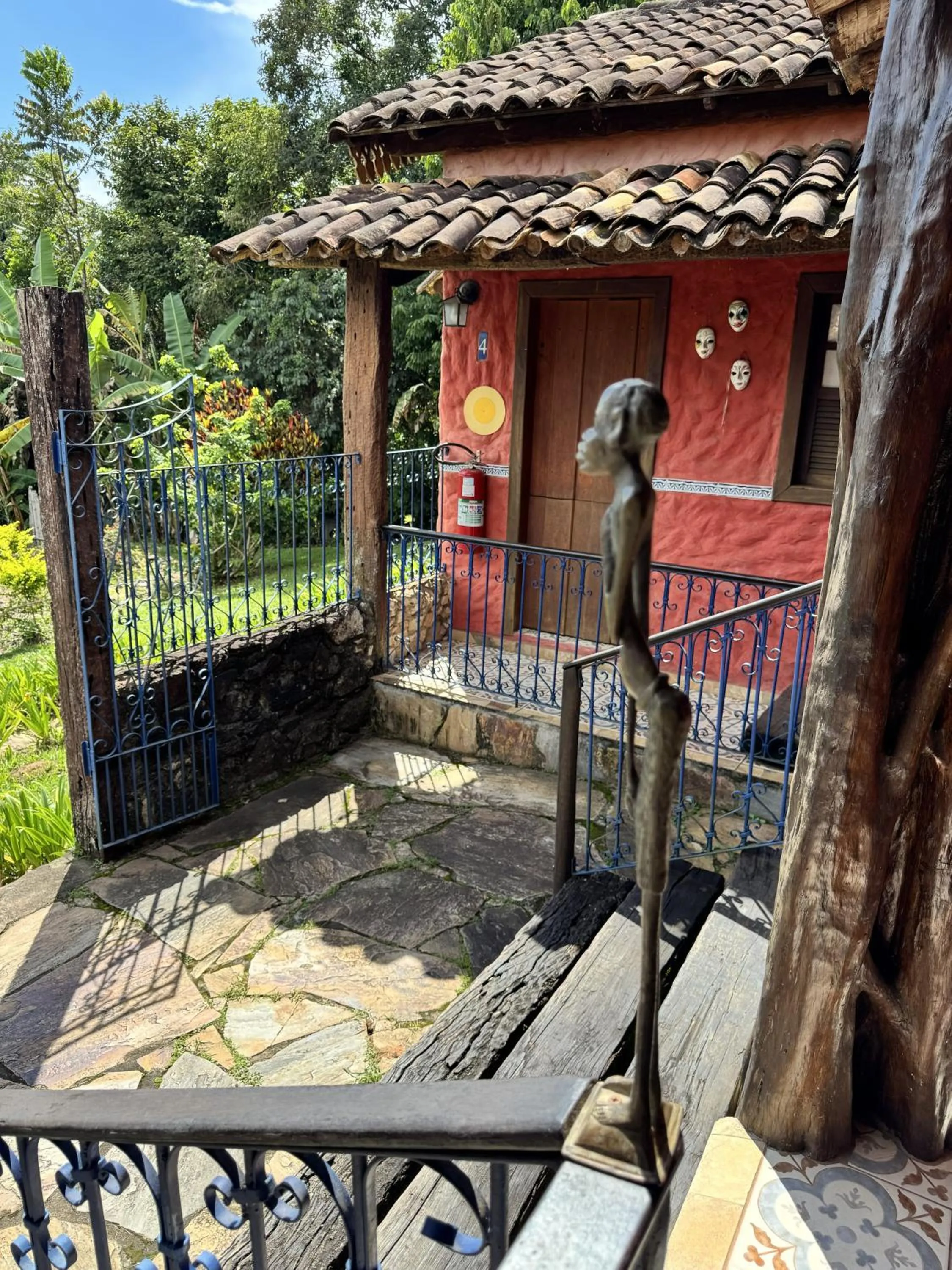 Garden view in Capricho Asturiano
