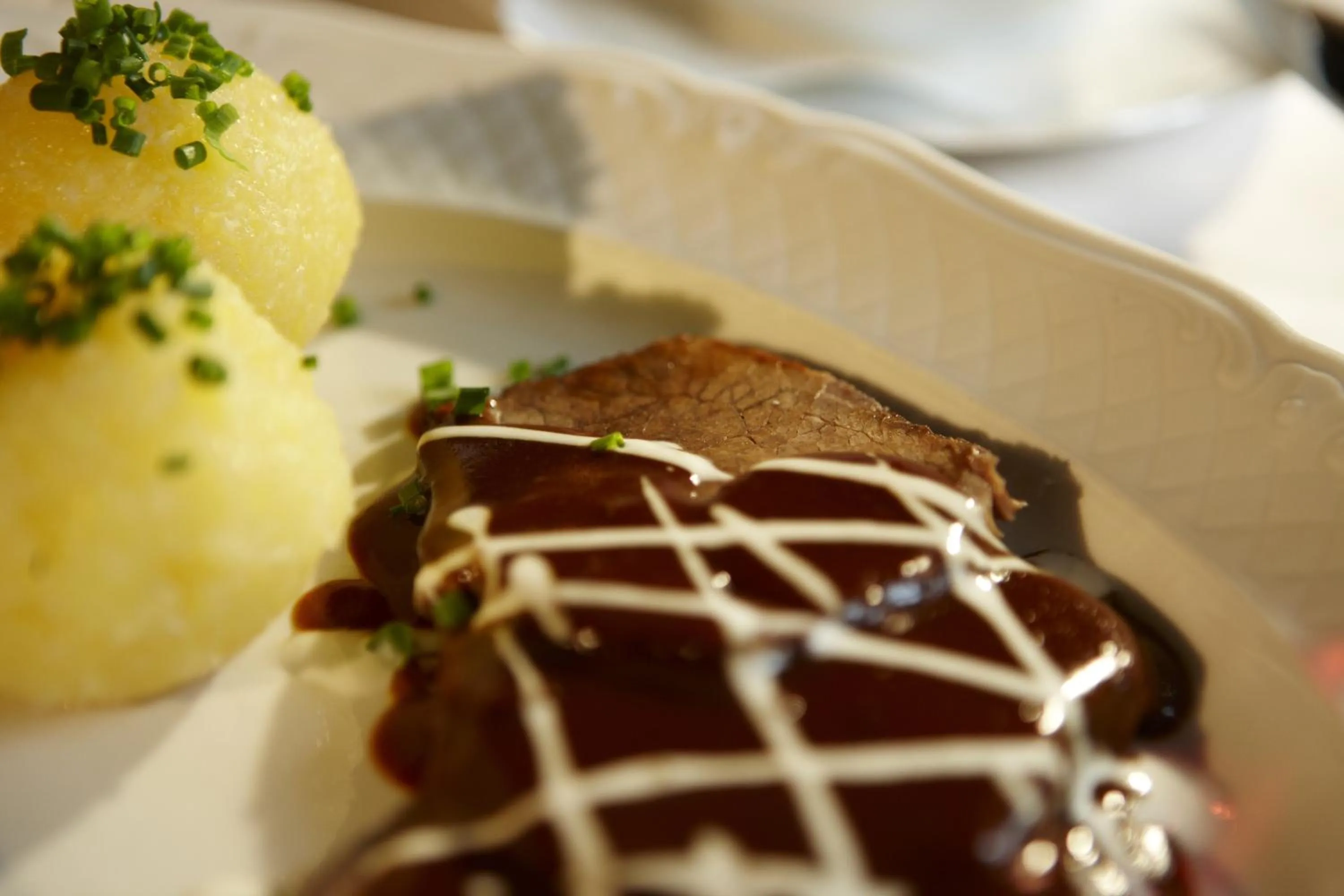 Food close-up in Hotel Restaurant Lohmühle