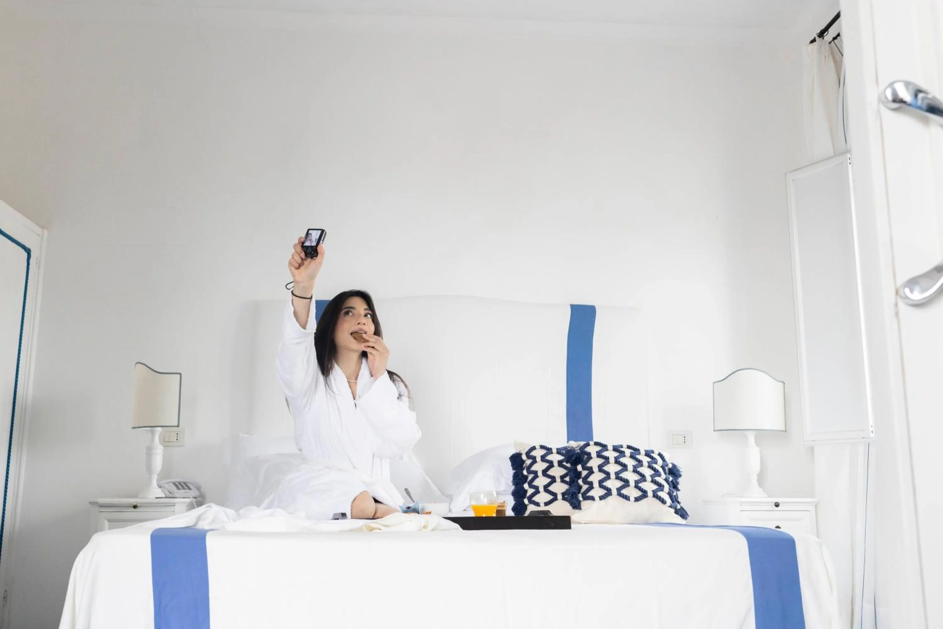 Bed in Hotel Chiaia Di Luna