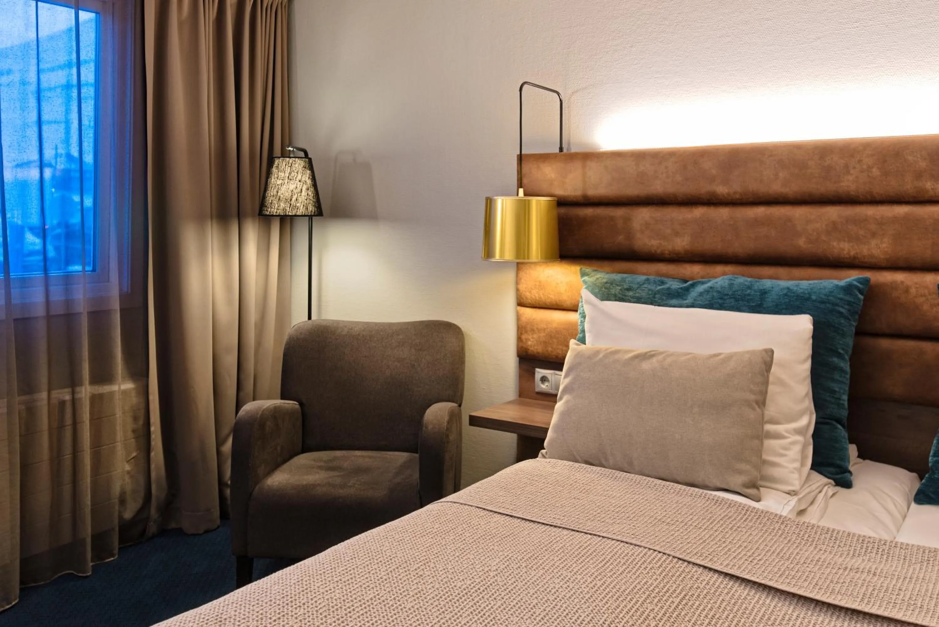 Bed in Radisson Blu Polar Hotel, Spitsbergen