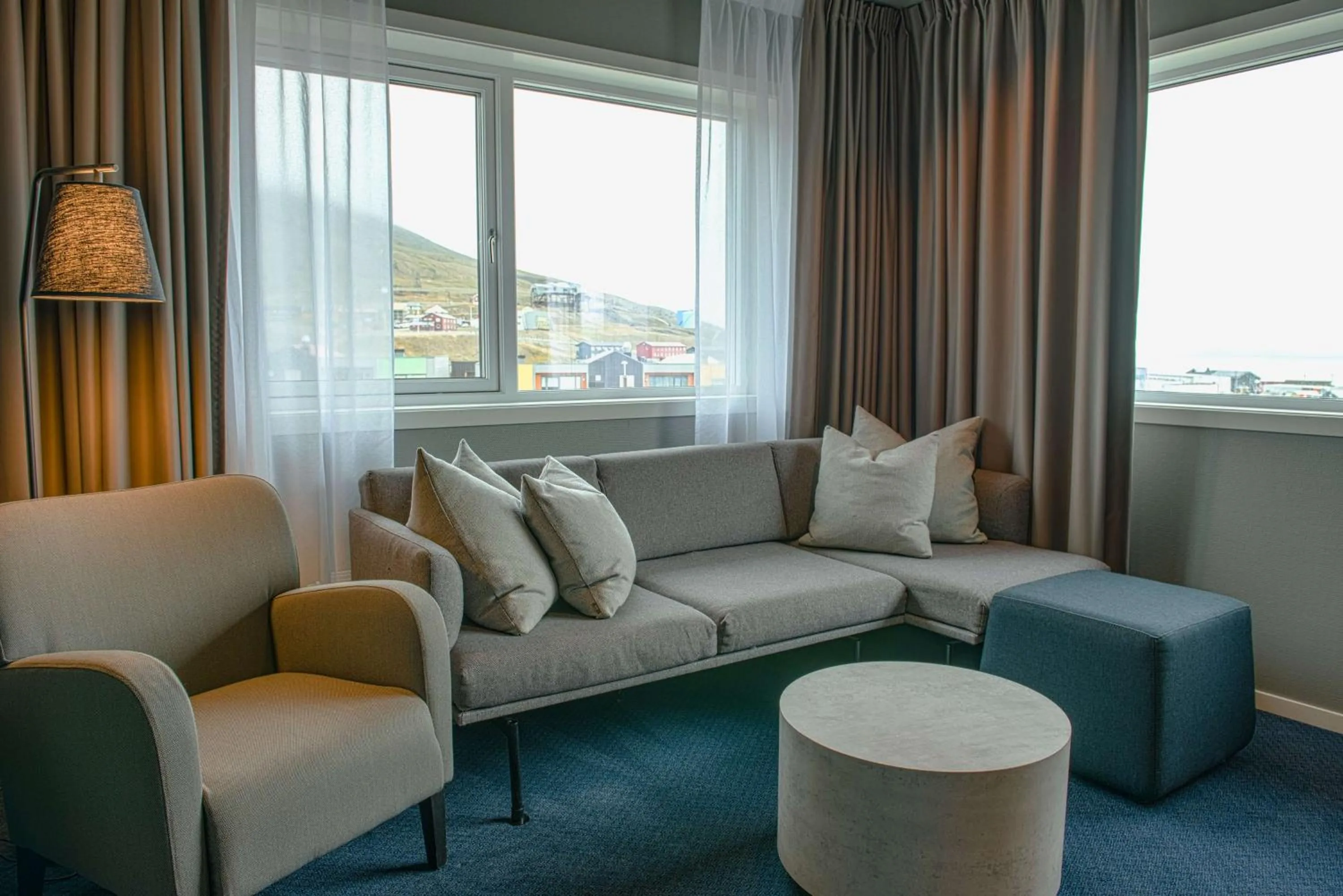 Seating area in Radisson Blu Polar Hotel, Spitsbergen