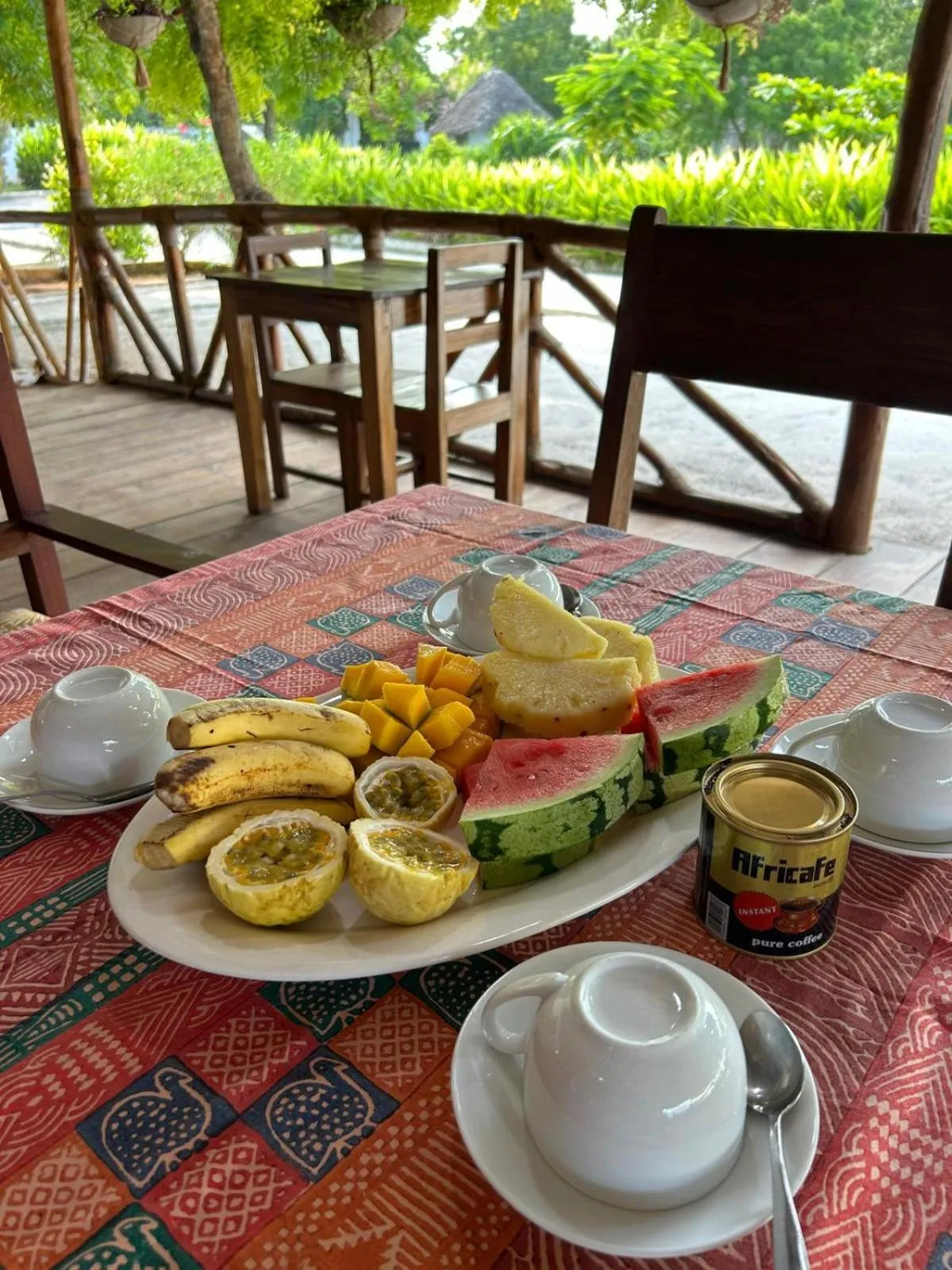 Breakfast in Shamba Lodge