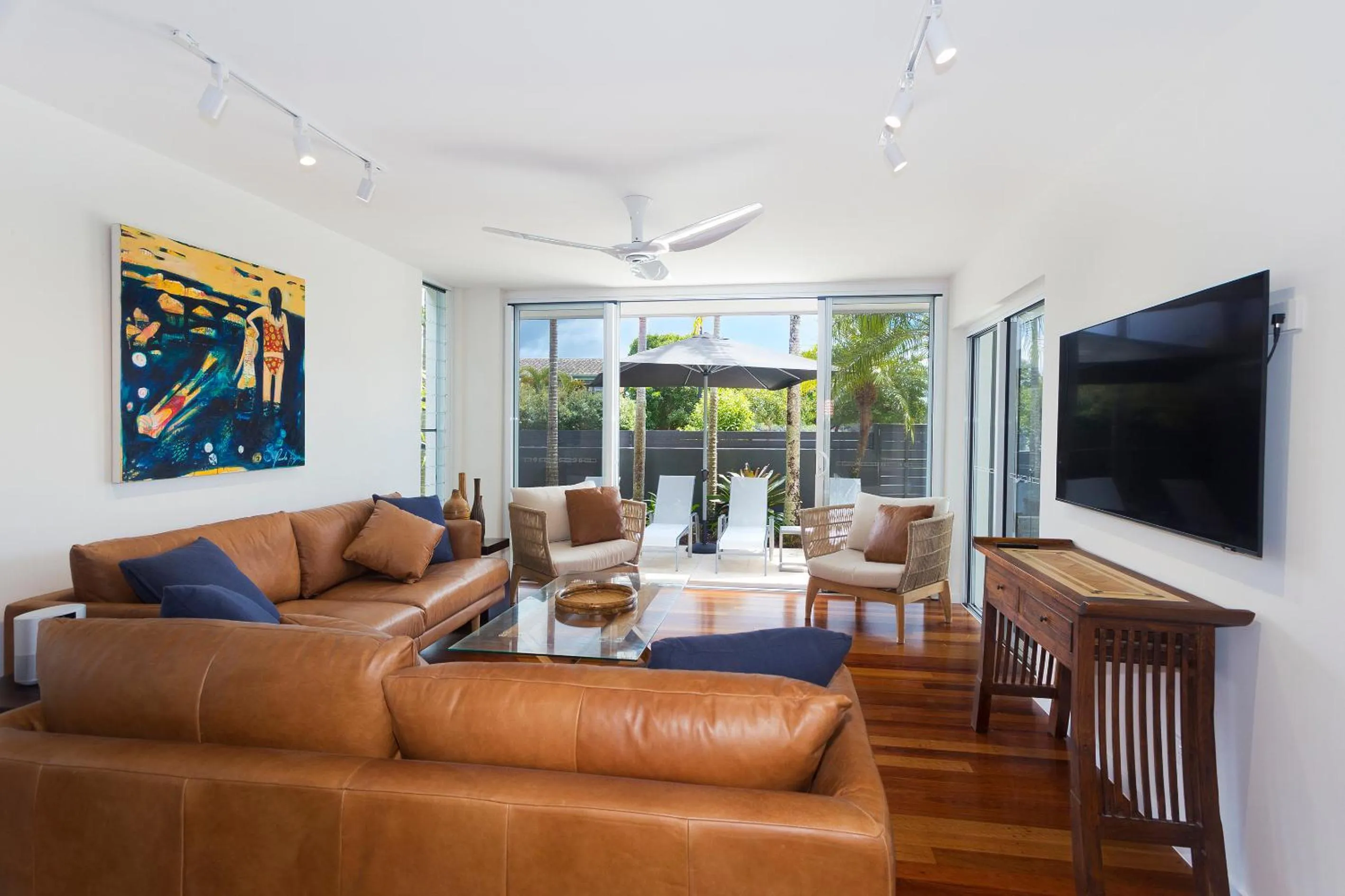 Living room in Noosa Boutique Apartments & Elkhorn Villas