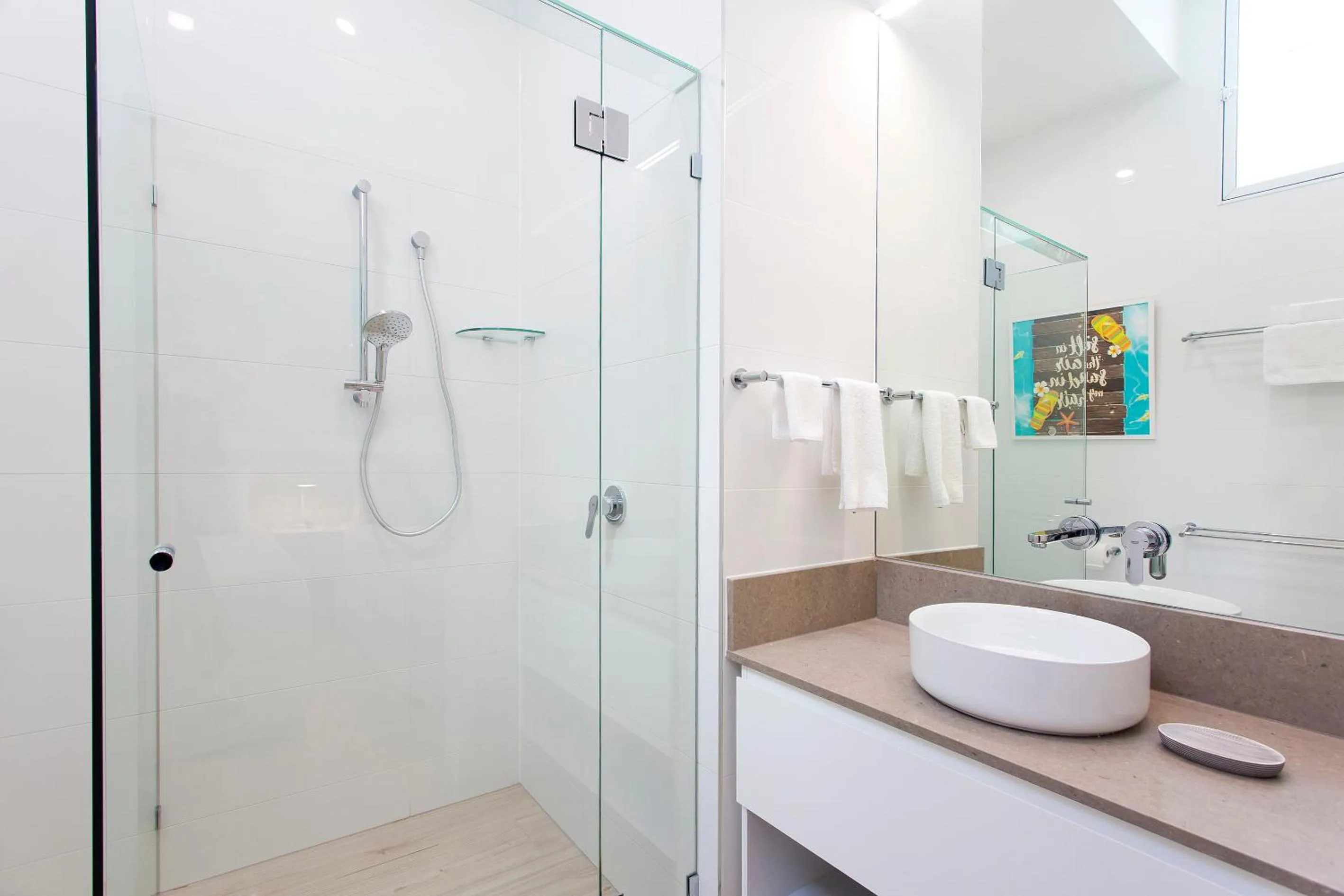 Shower in Noosa Boutique Apartments & Elkhorn Villas