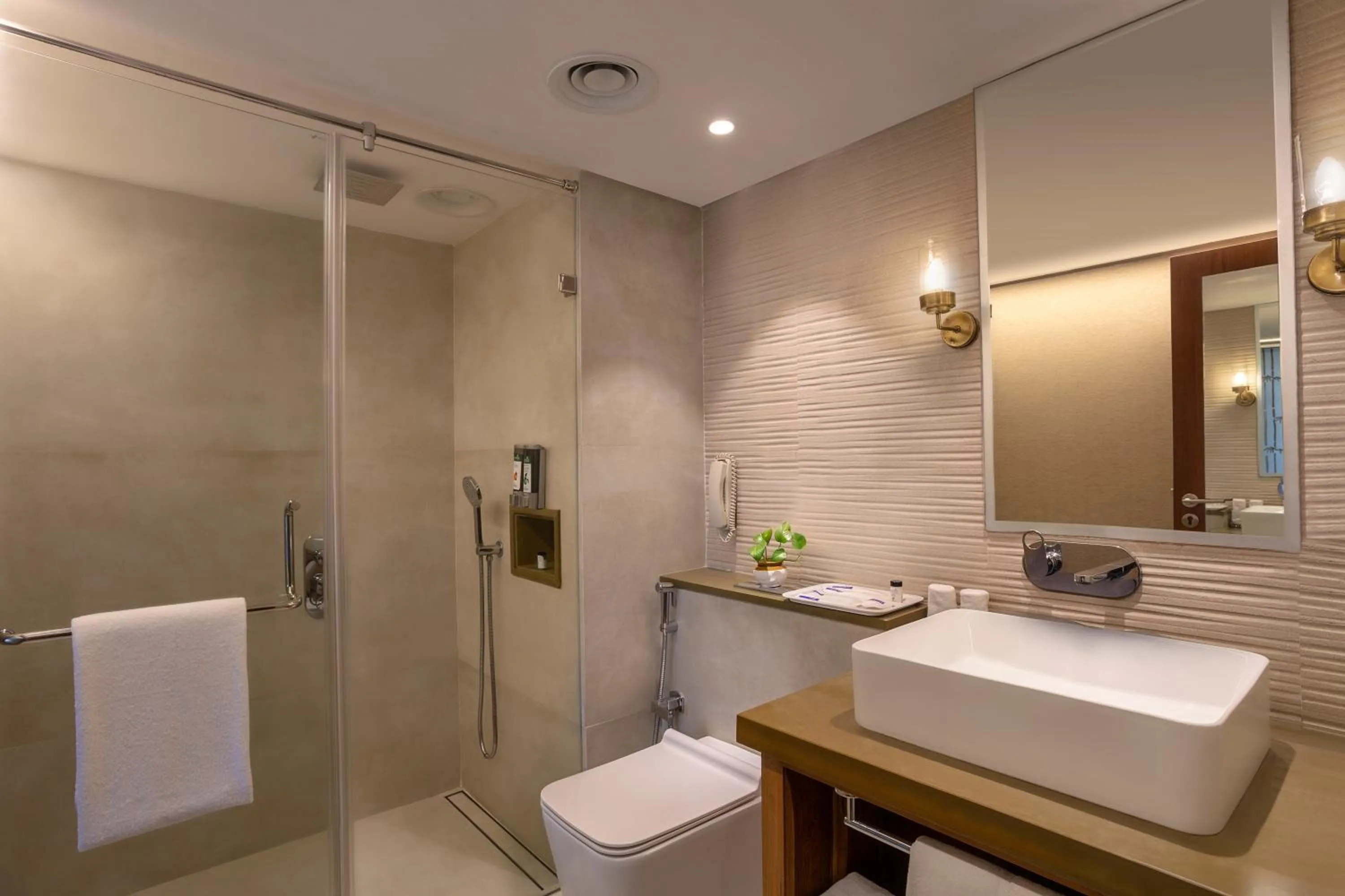 Bathroom in Estuary Sarovar Premiere Poovar Island