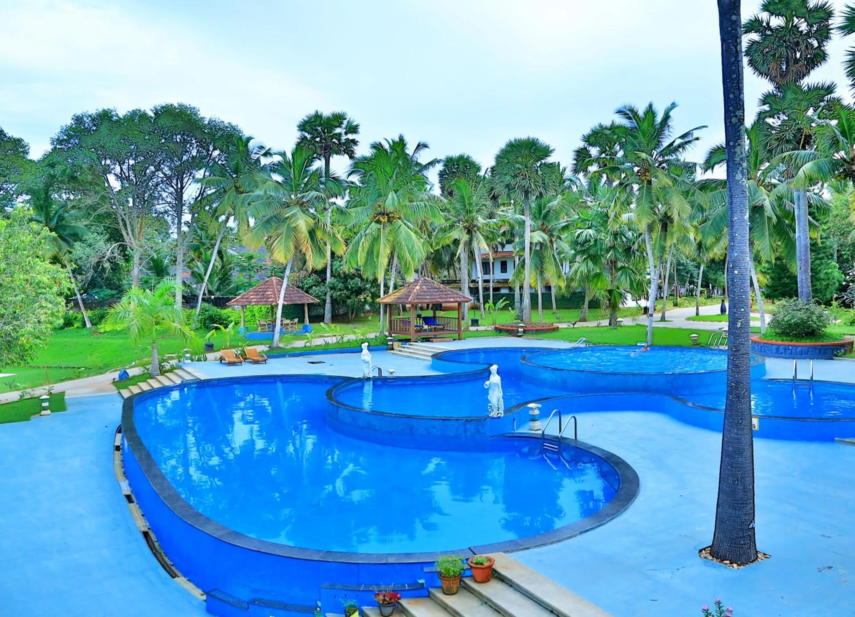 Pool view in Estuary Sarovar Premiere Poovar Island