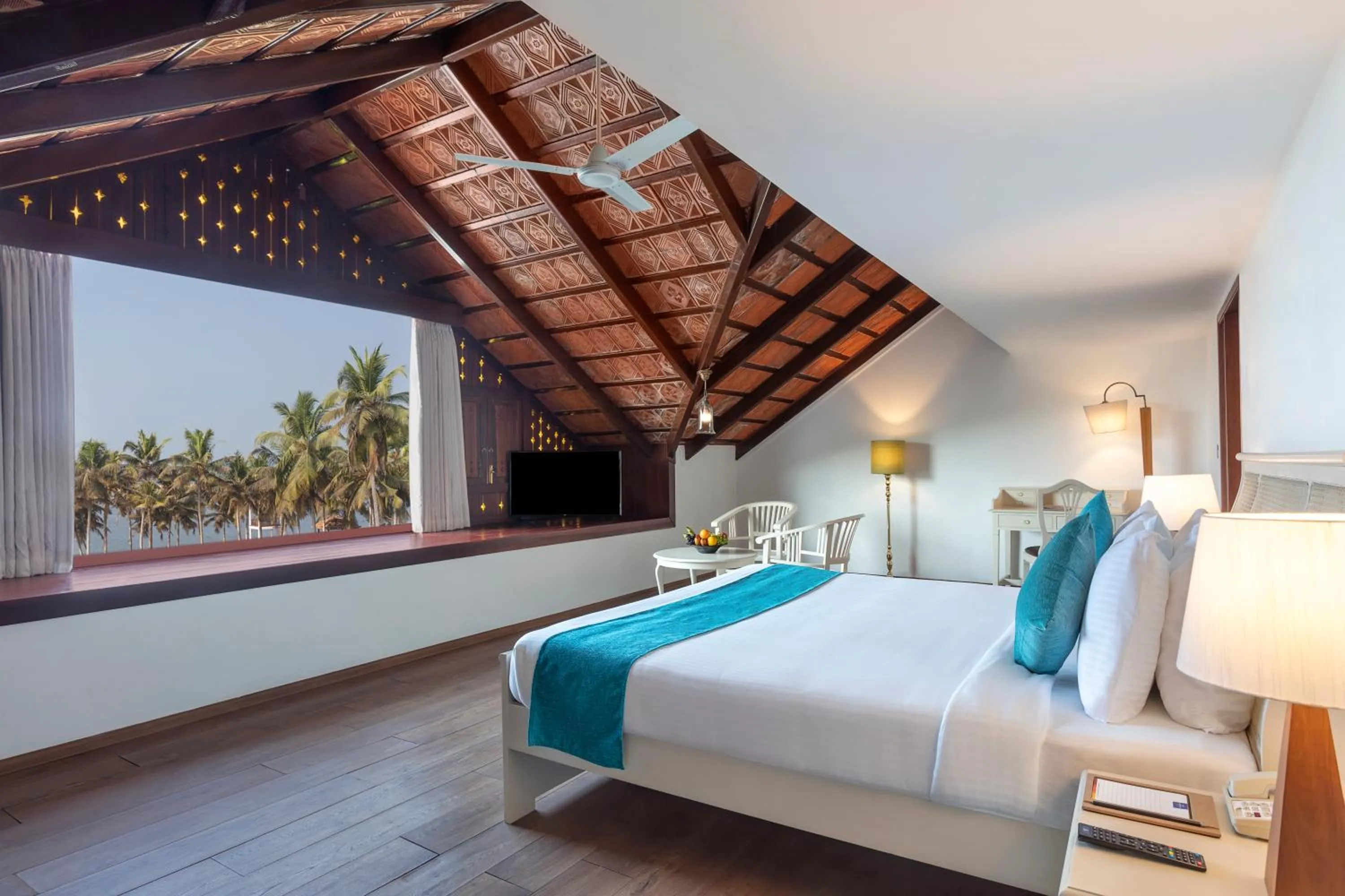 Bedroom, Bed in Estuary Sarovar Premiere Poovar Island