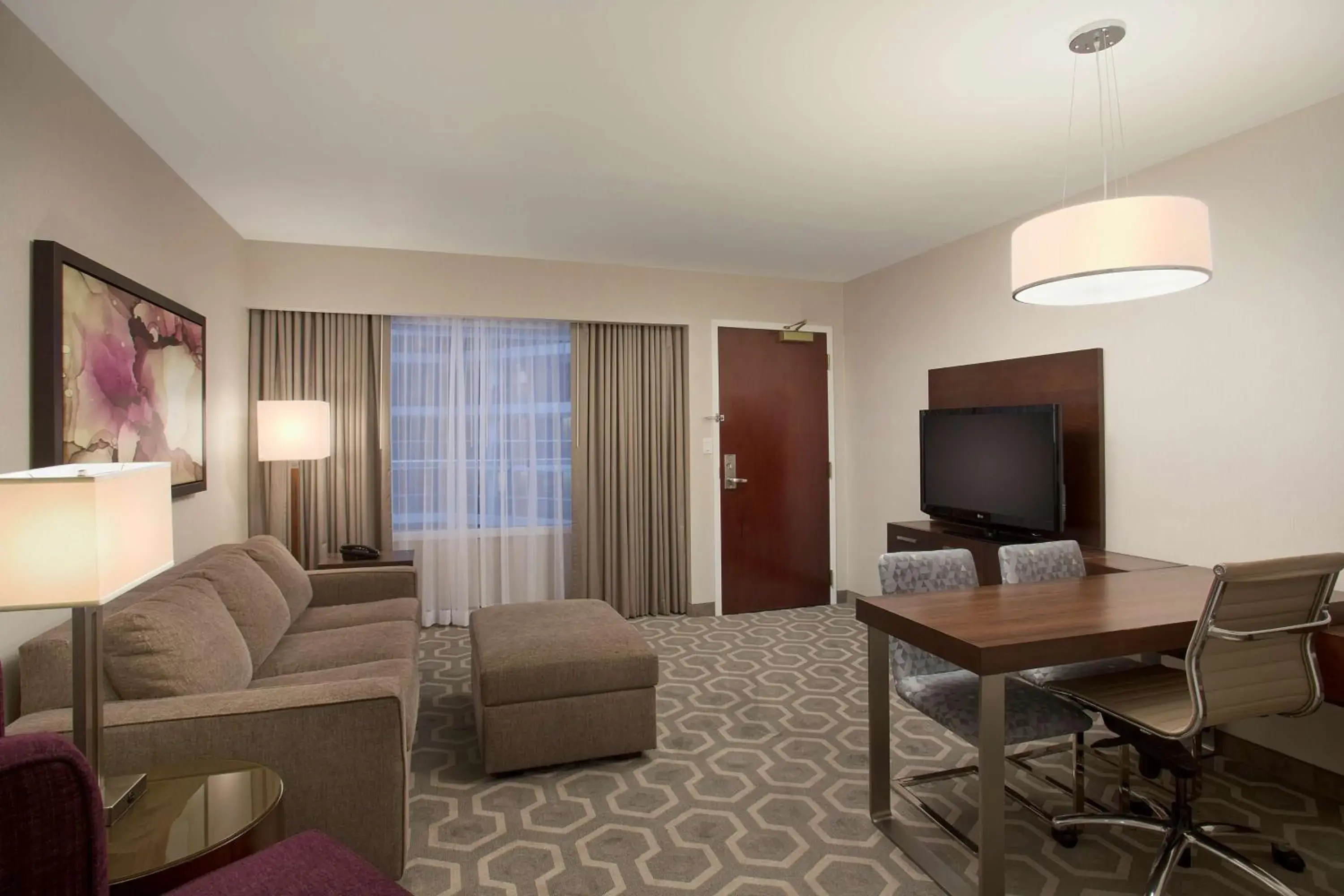 Queen Suite with Roll-In Shower - Disability Access/Non-Smoking in Embassy Suites by Hilton Washington D.C. Georgetown Queen Suite with Roll-In Shower - Disability Access/Non-Smoking in Embassy Suites by Hilton Washington D.C. Georgetown
