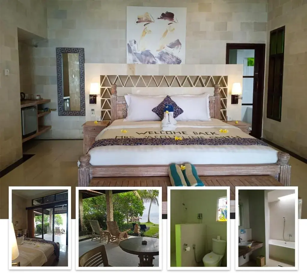 Deluxe Sea Front Bungalow in Sea Breeze Candidasa Deluxe Sea Front Bungalow in Sea Breeze Candidasa