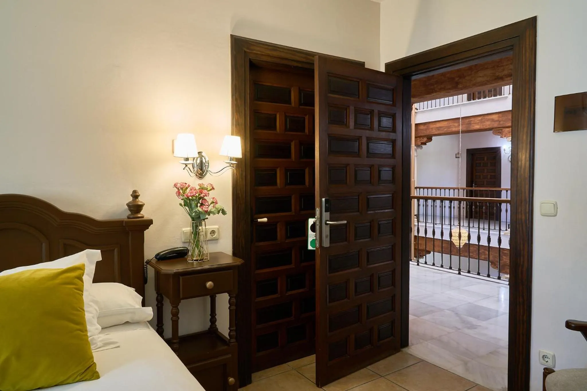 Decorative detail, Bed in Hotel María de Molina