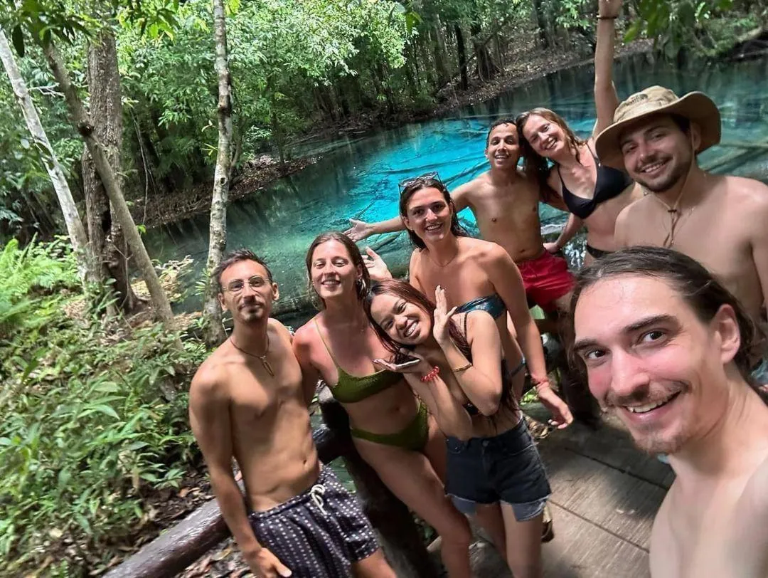 group of guests in Sleeper Hostel
