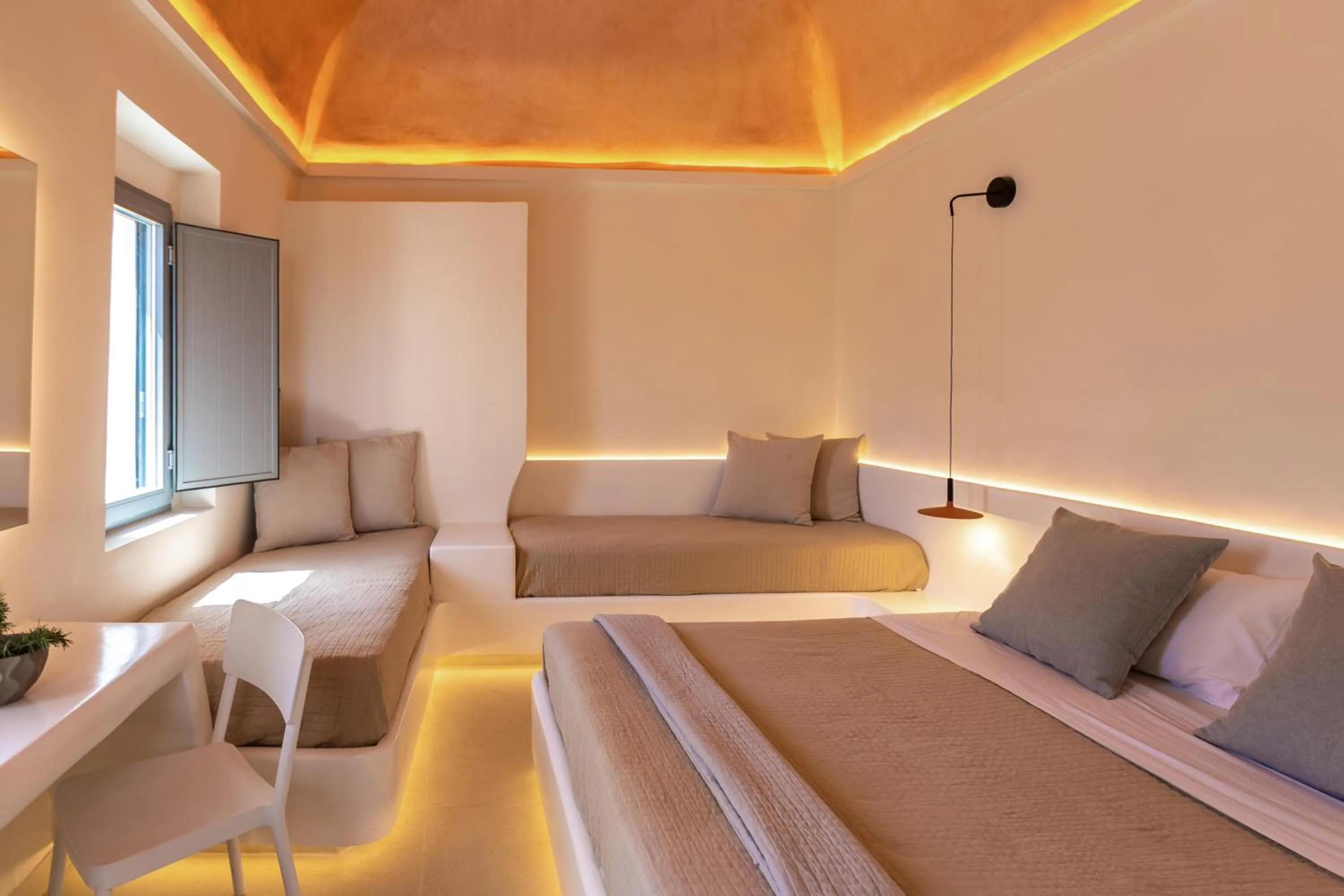 Bedroom, Bed in Kykladonisia Traditional Settlement