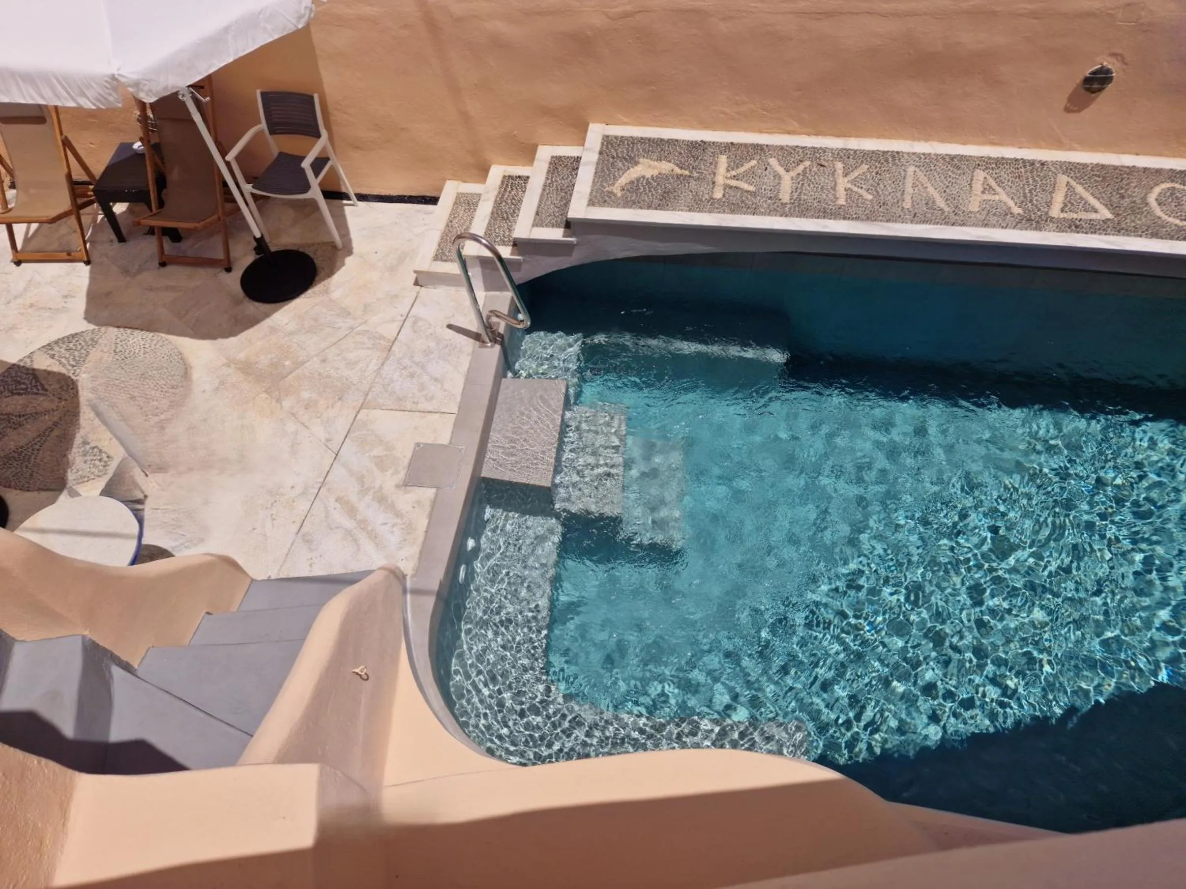 Swimming pool in Kykladonisia Traditional Settlement