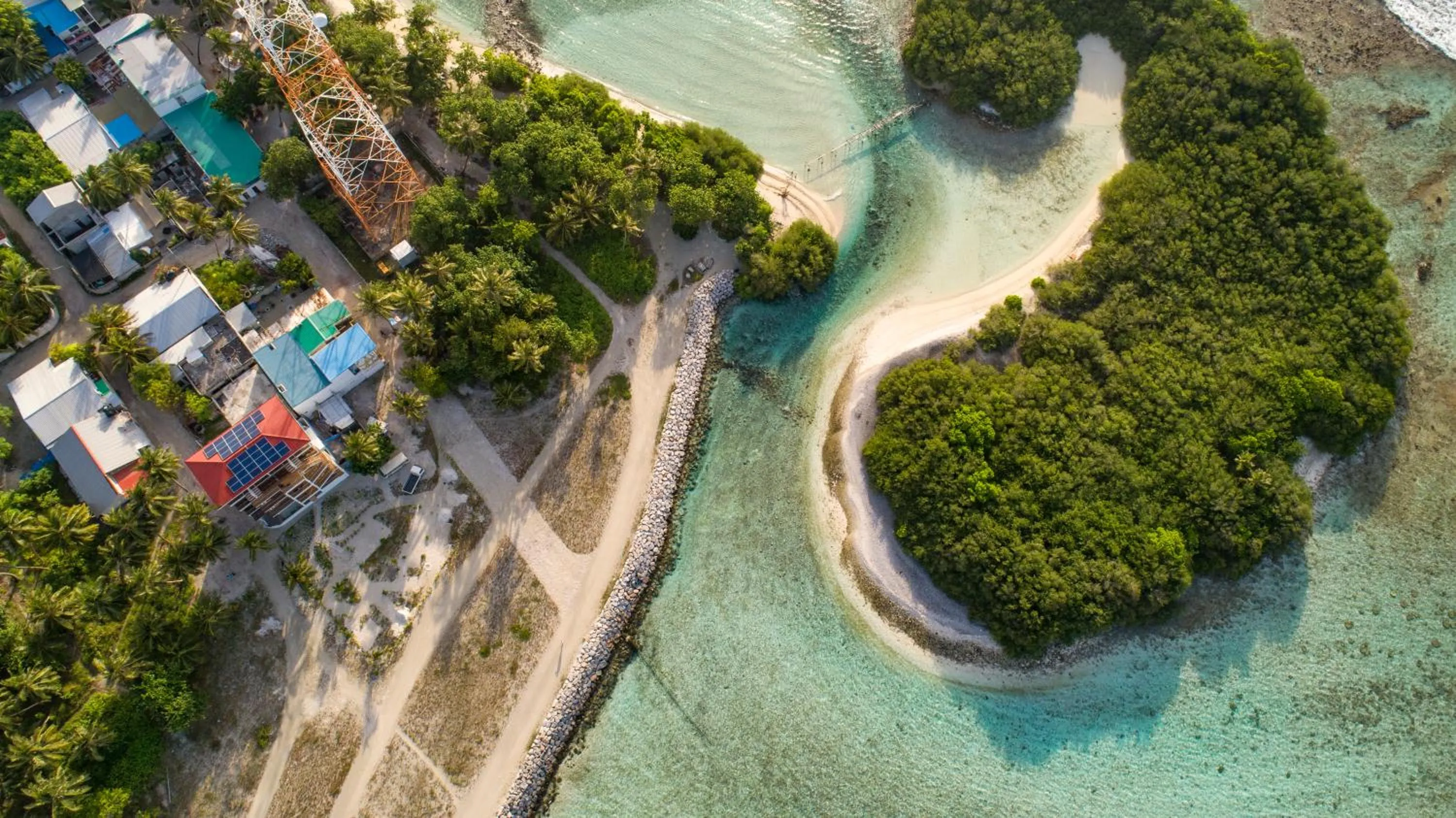Bird's eye view in Reef Edge Thulusdhoo, Maldives