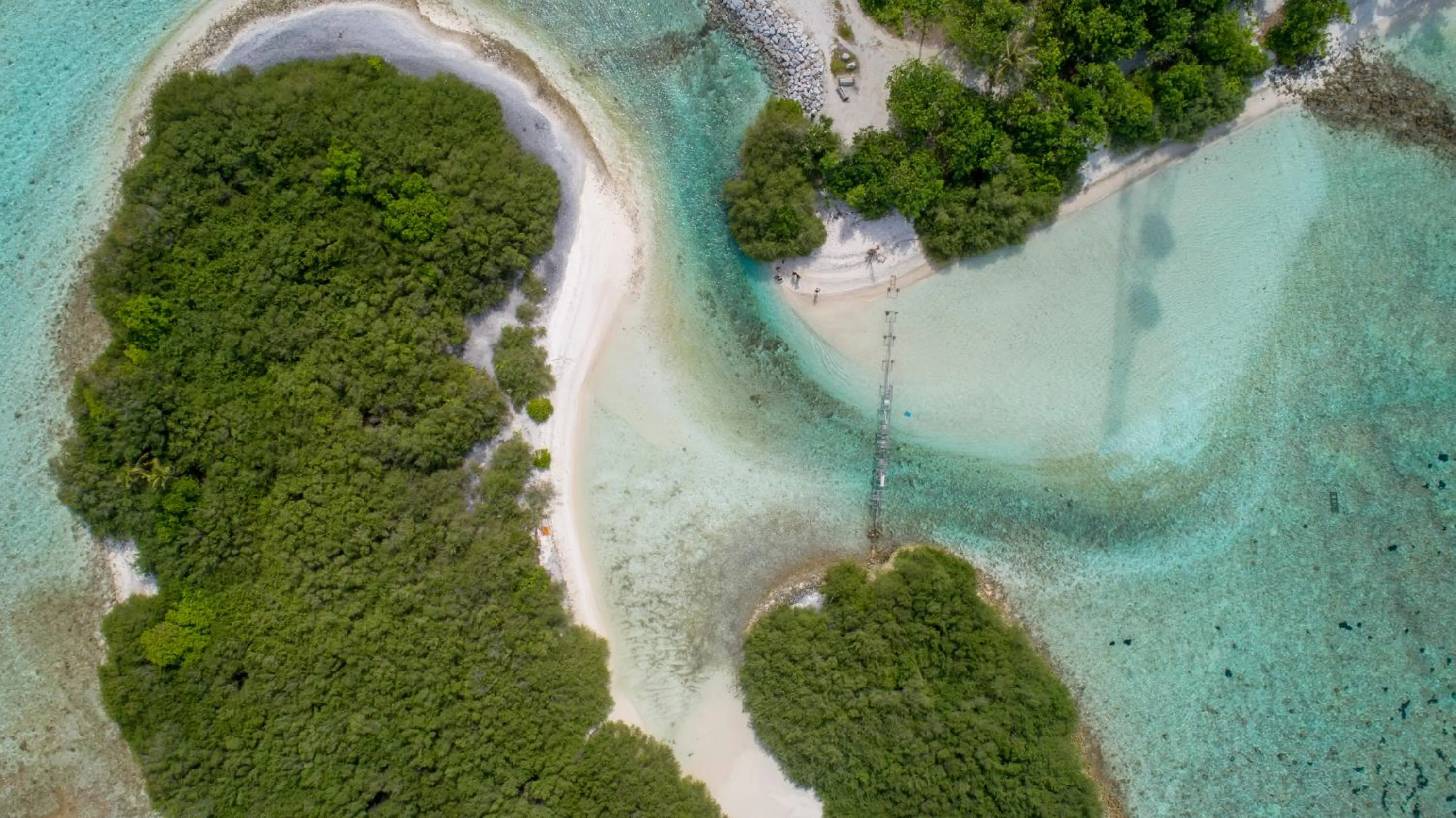 Bird's eye view in Reef Edge Thulusdhoo, Maldives