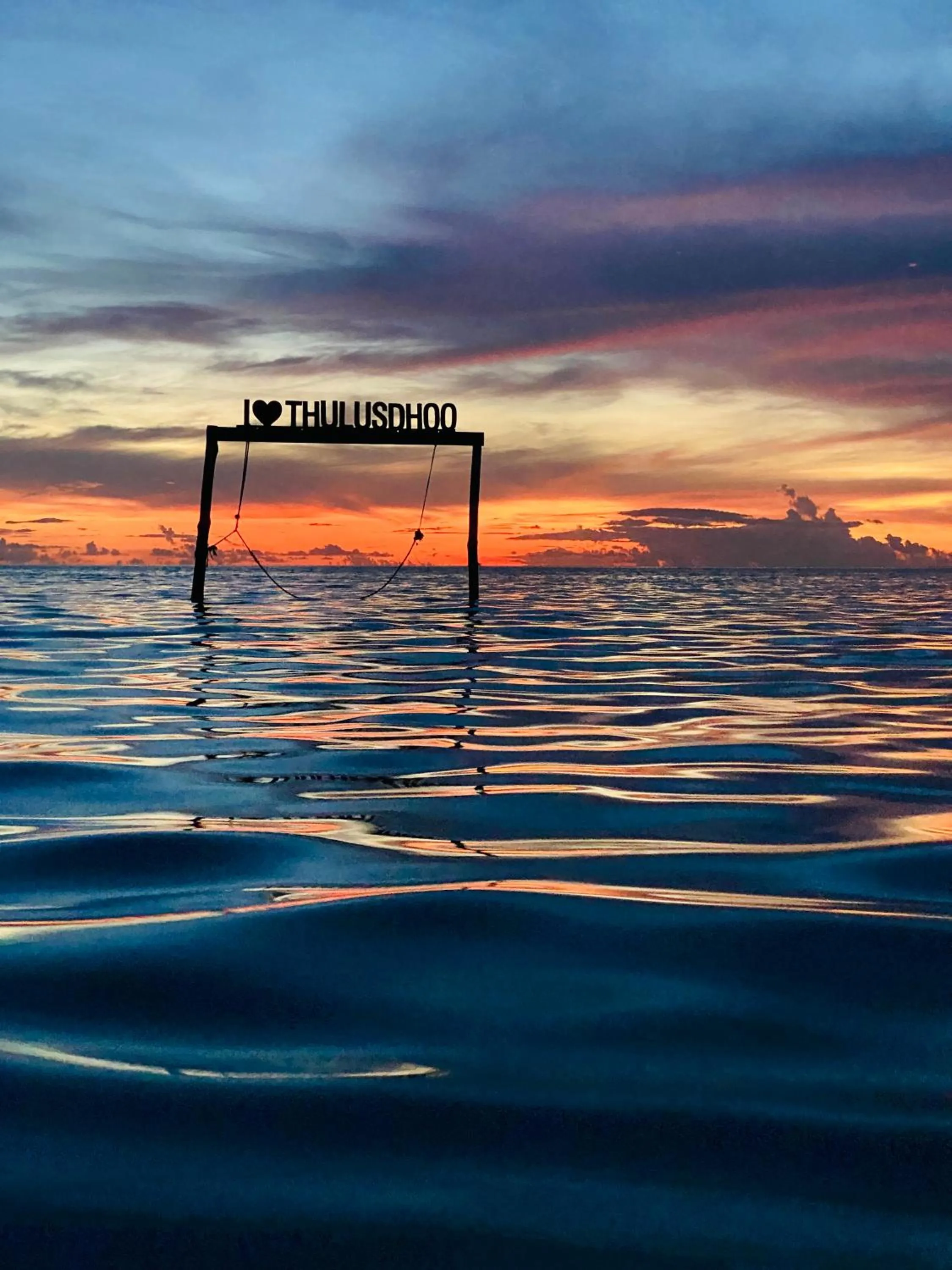 Sunset in Reef Edge Thulusdhoo, Maldives