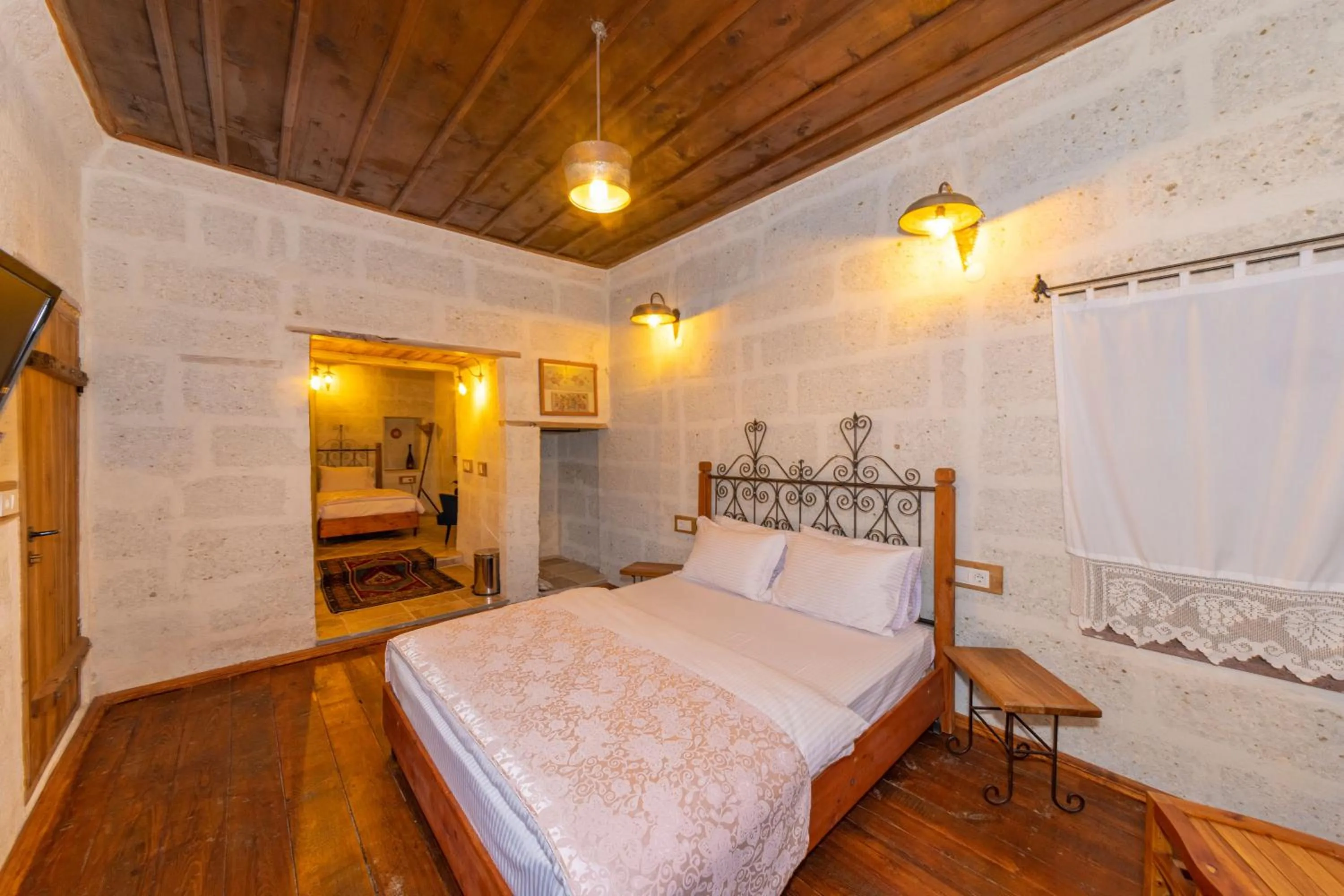 Bed in terracota hotel