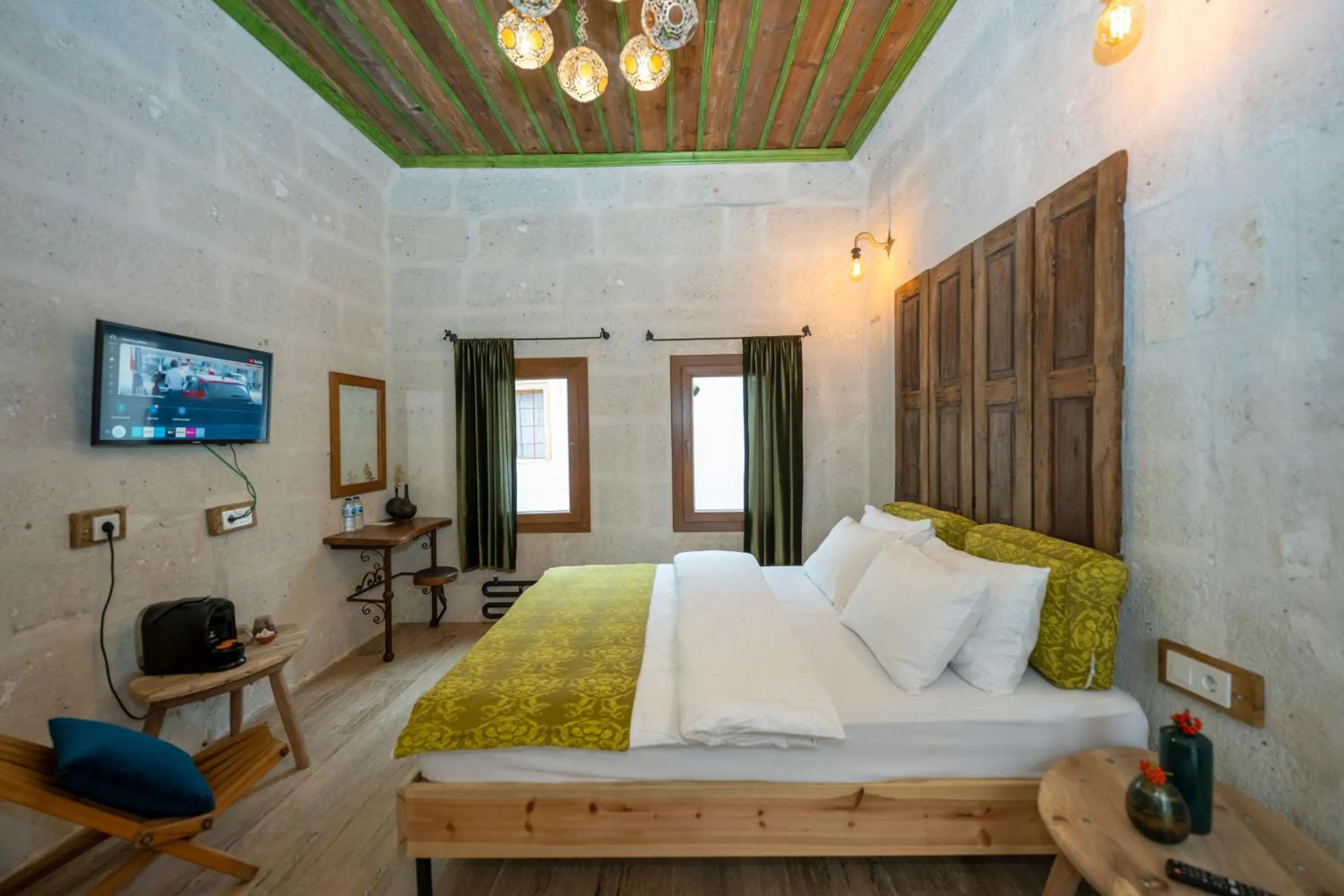 Bed in terracota hotel