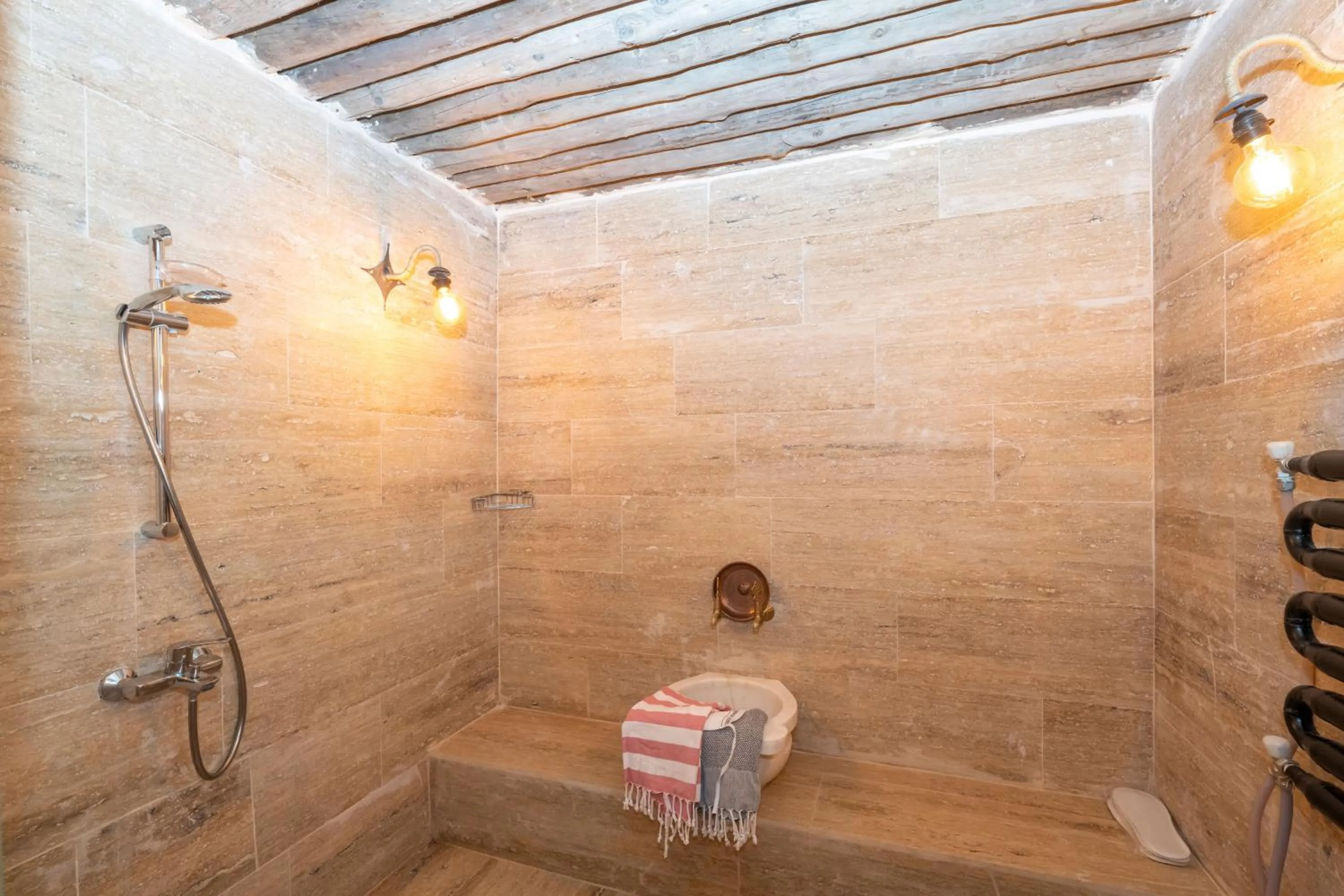 Shower in terracota hotel