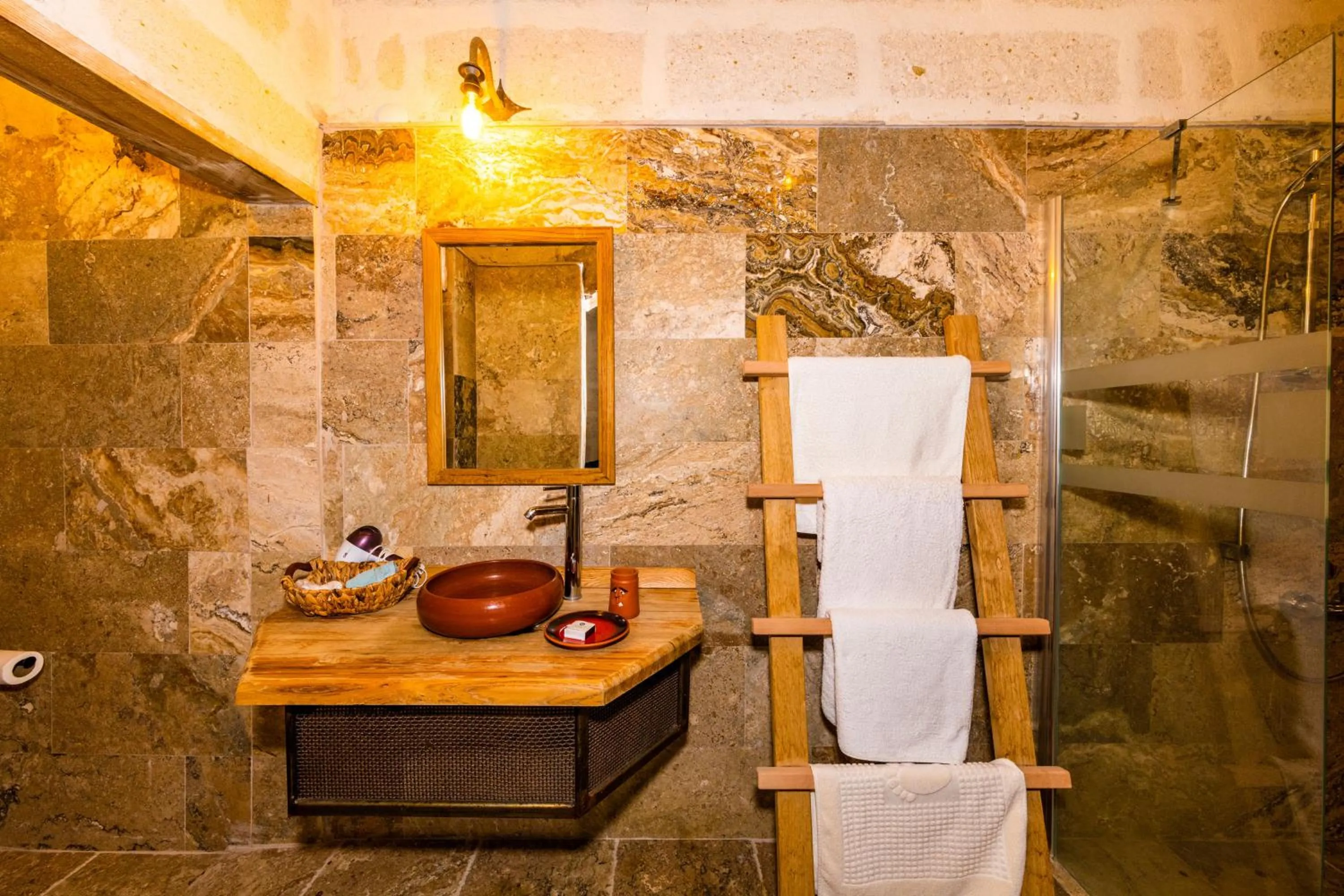 Toilet in terracota hotel