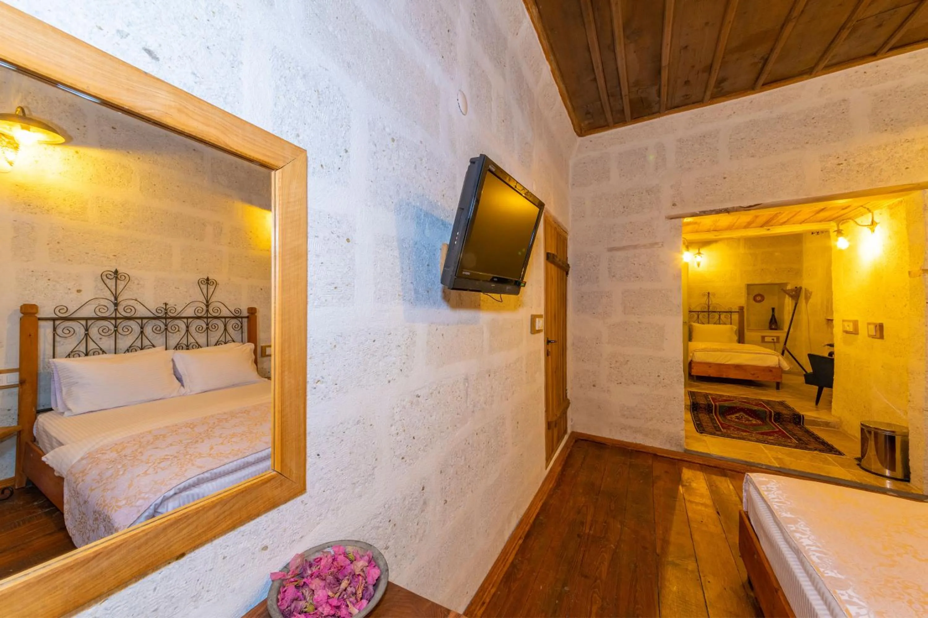 Bed in terracota hotel