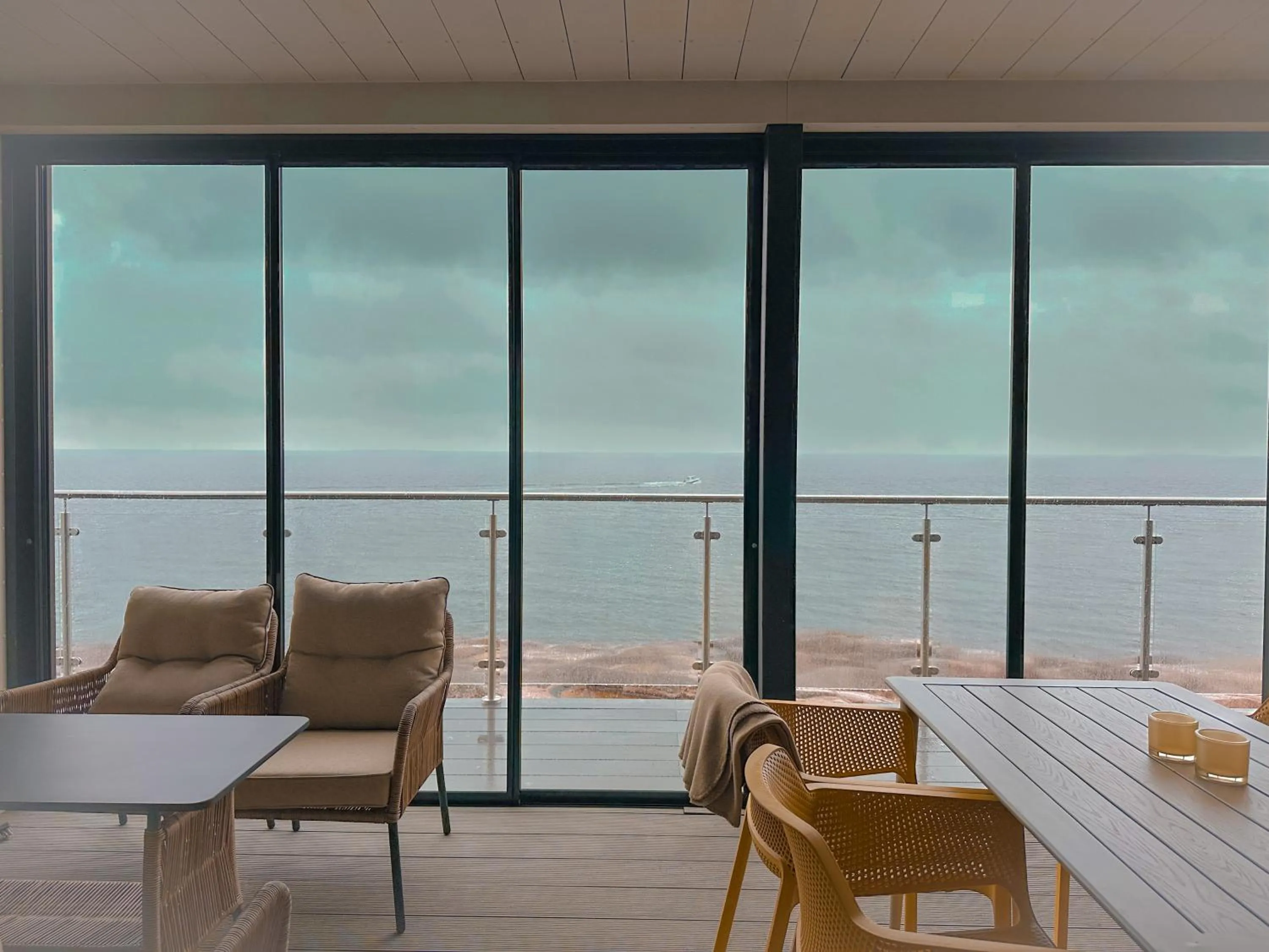 Seating area in HavsVidden Resort