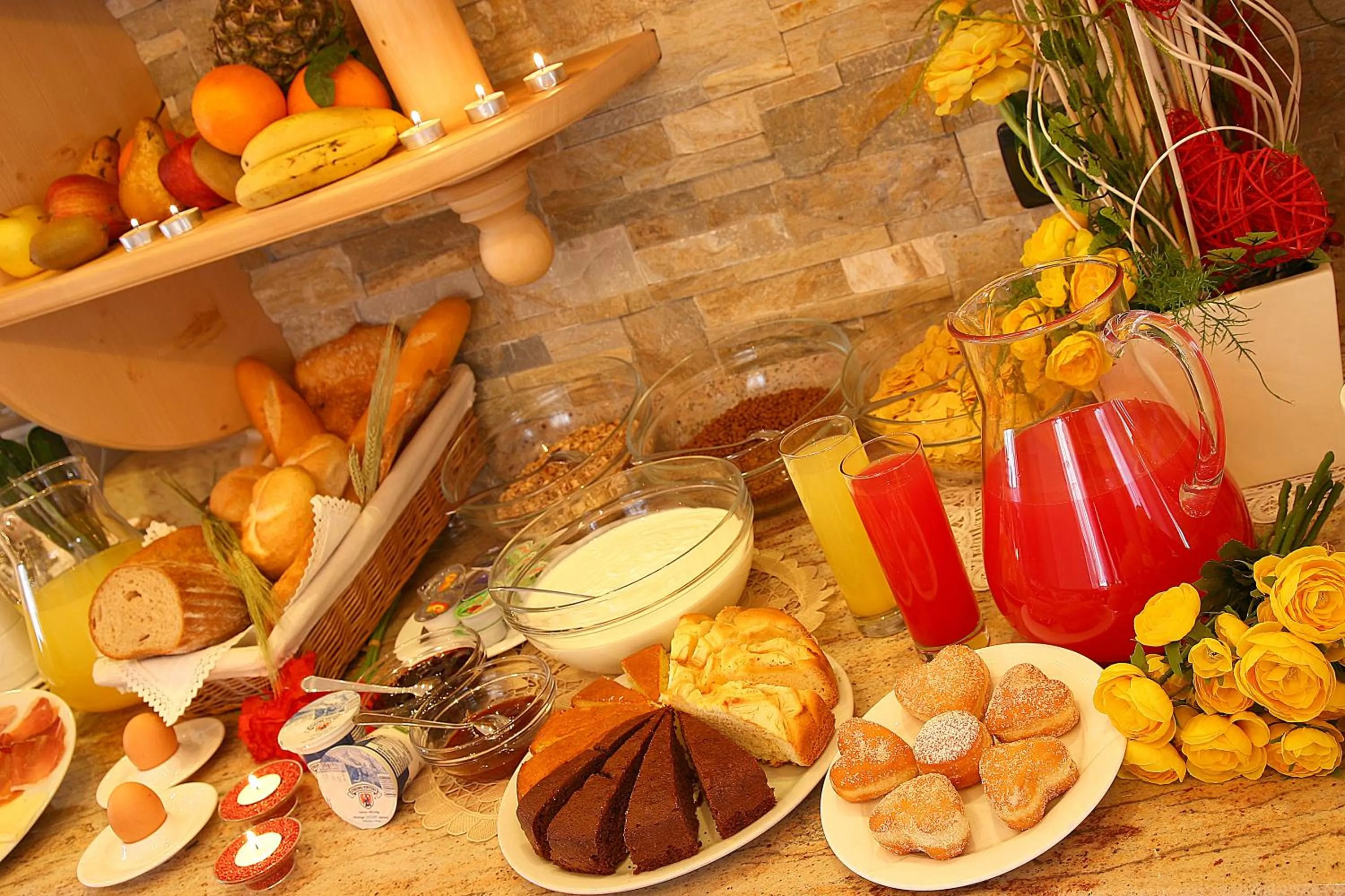 Food and drinks in Garnì Prà Fiorì