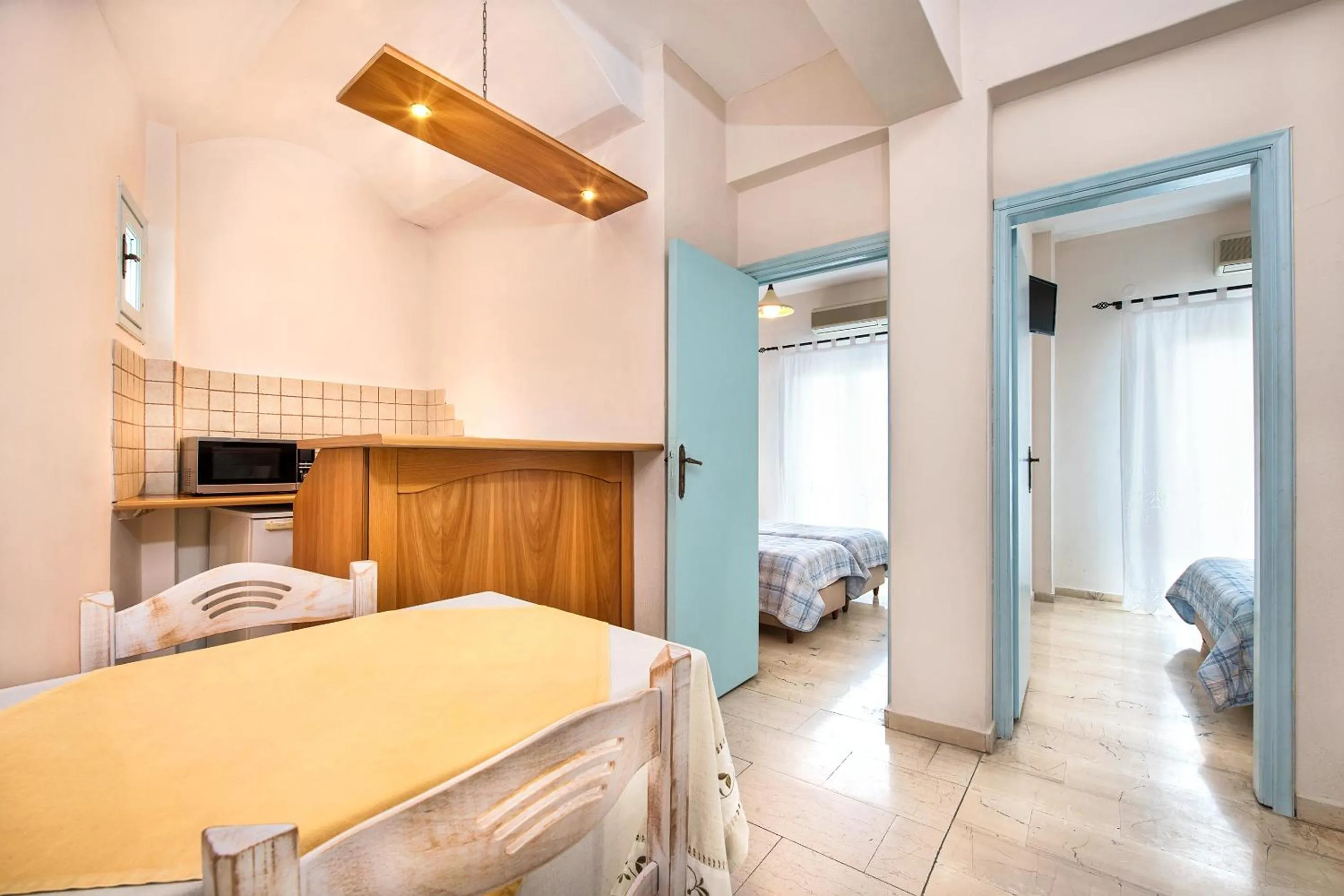 Kitchen or kitchenette, Bed in Anatoli Hotel & Spa