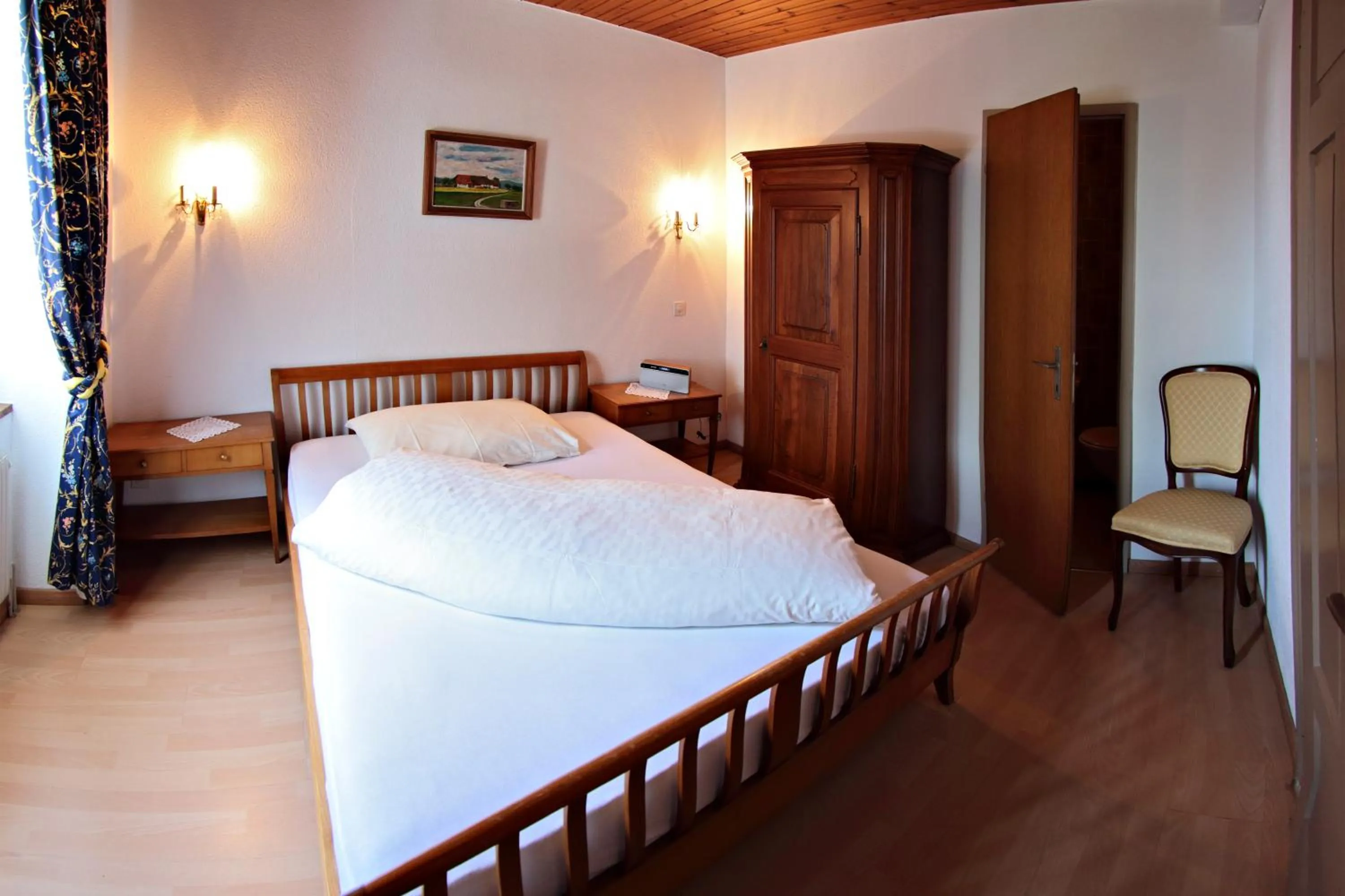 Decorative detail, Bed in Gasthof National