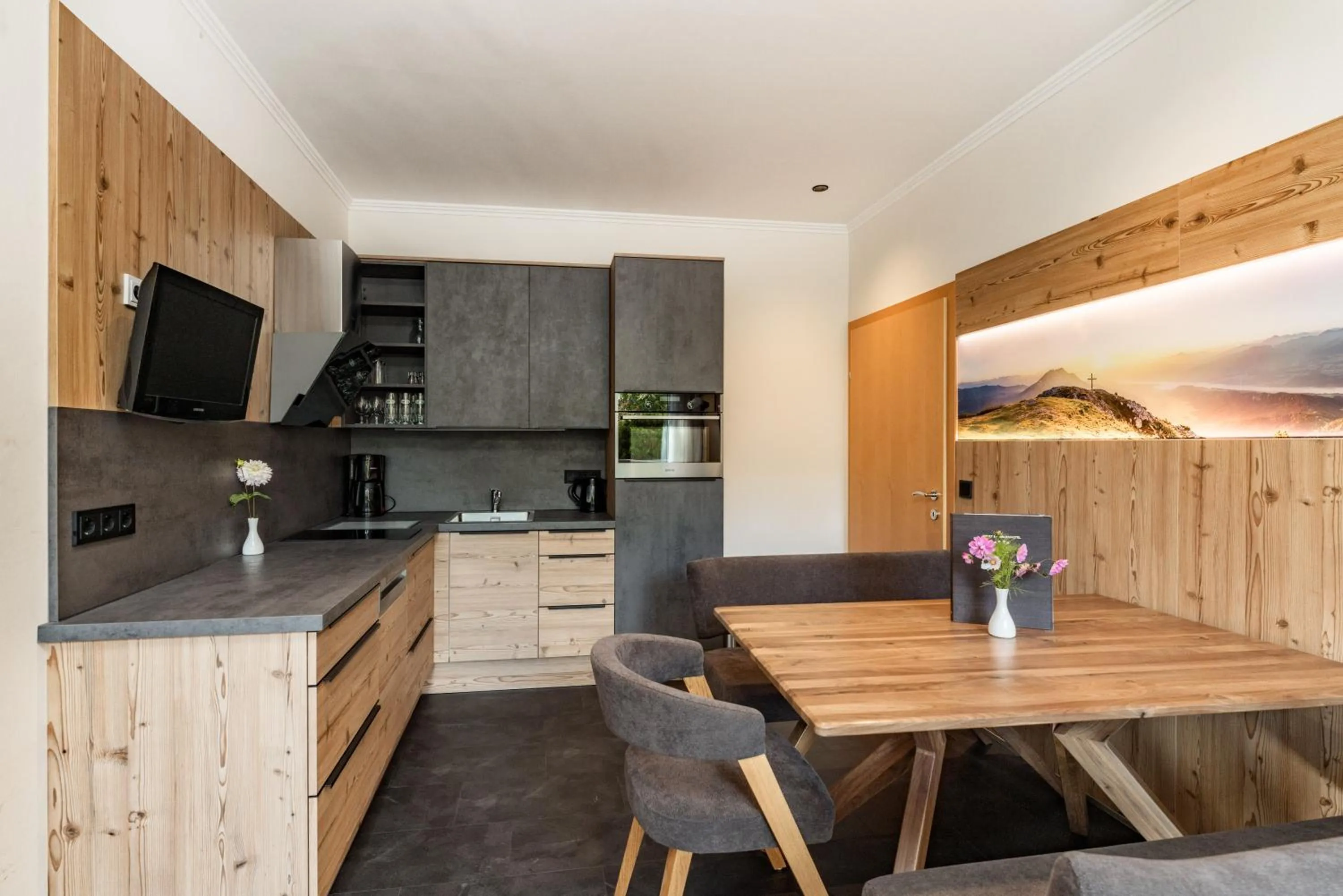 Kitchen or kitchenette in Sport & Familienhotel Bärenwirt