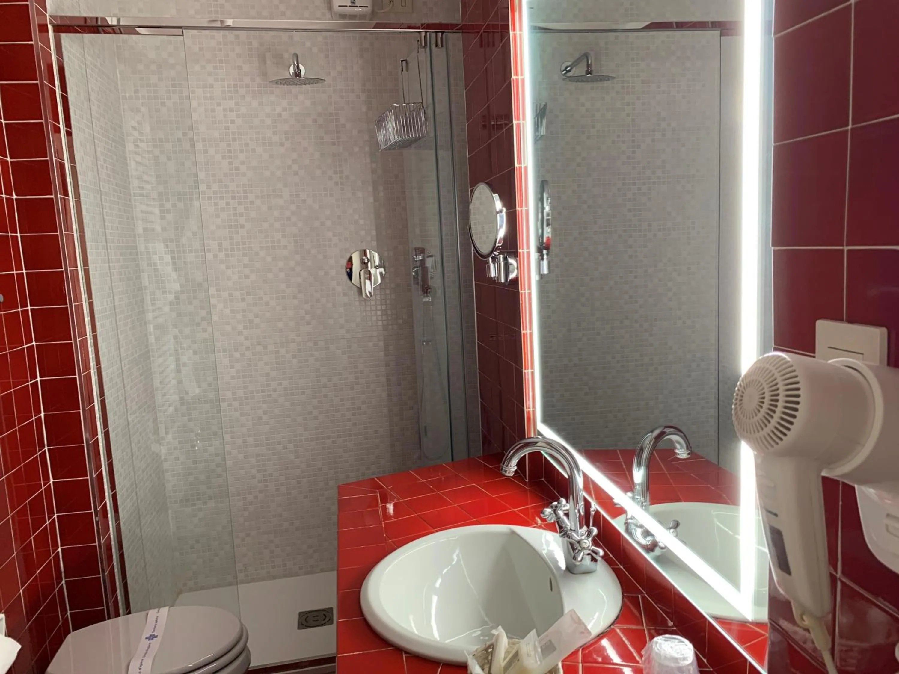 Shower in Hotel Roma