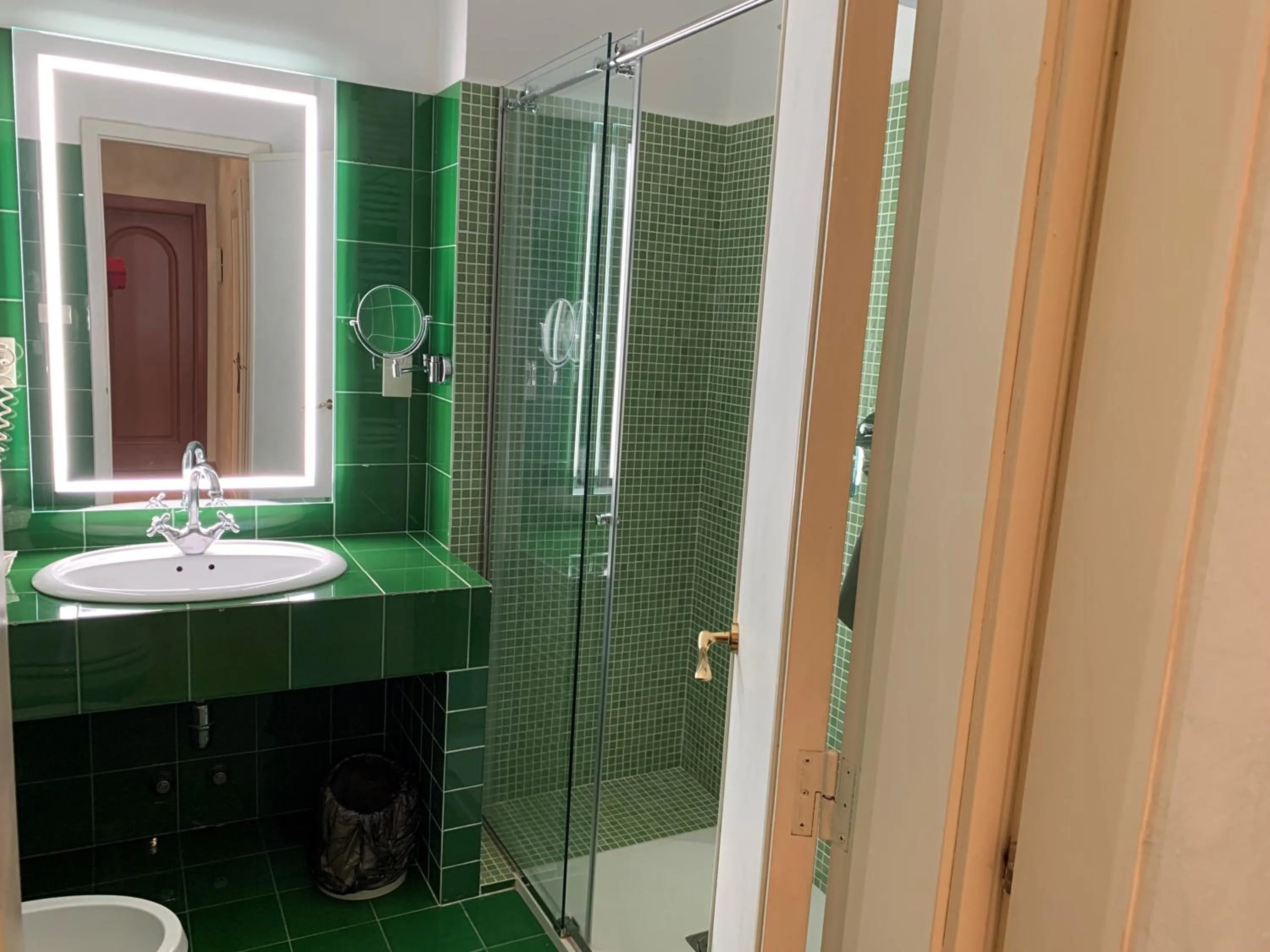 Shower in Hotel Roma