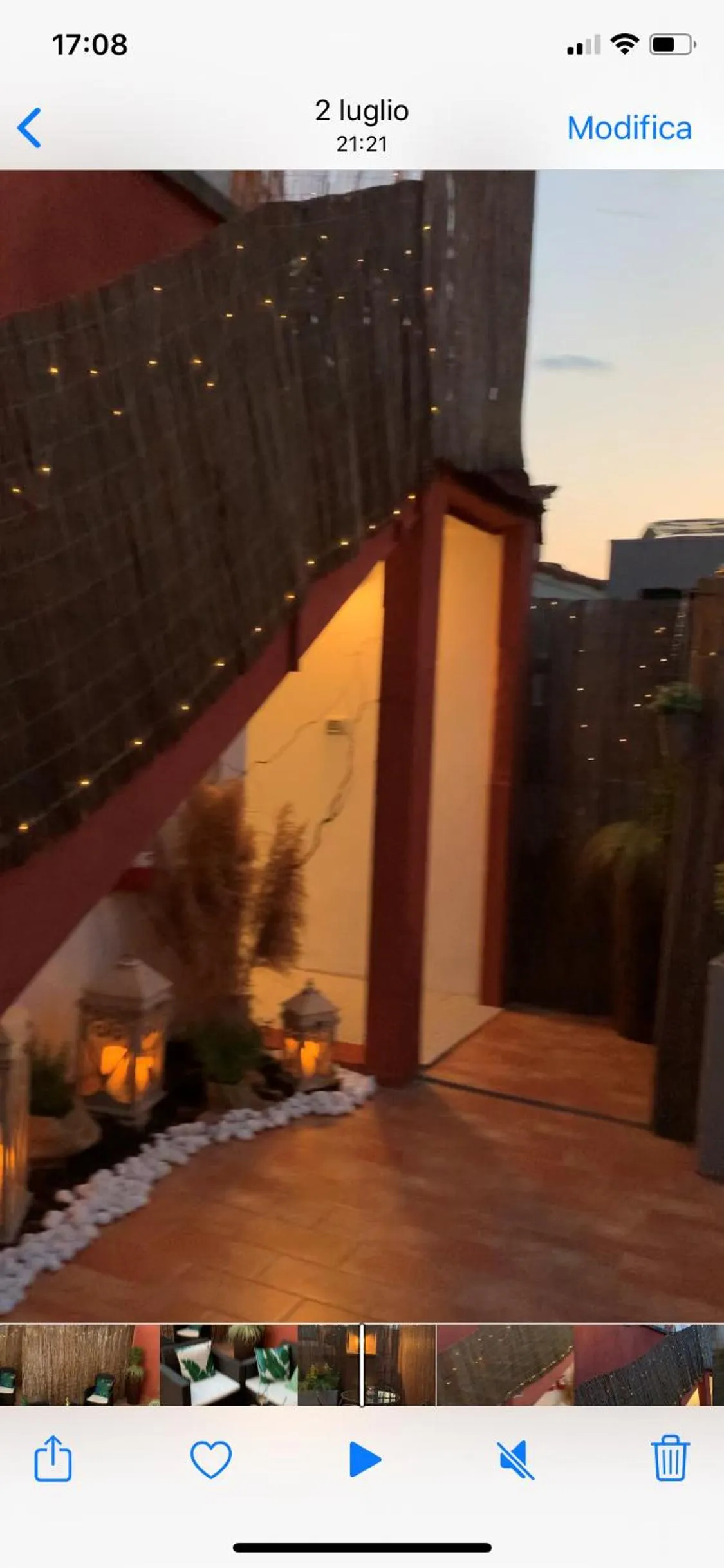 Balcony/Terrace in Hotel Roma