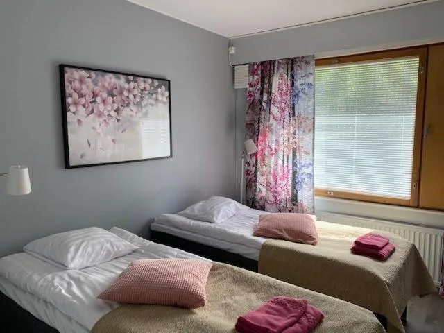 Bed in Tanhuvaara Sport Resort