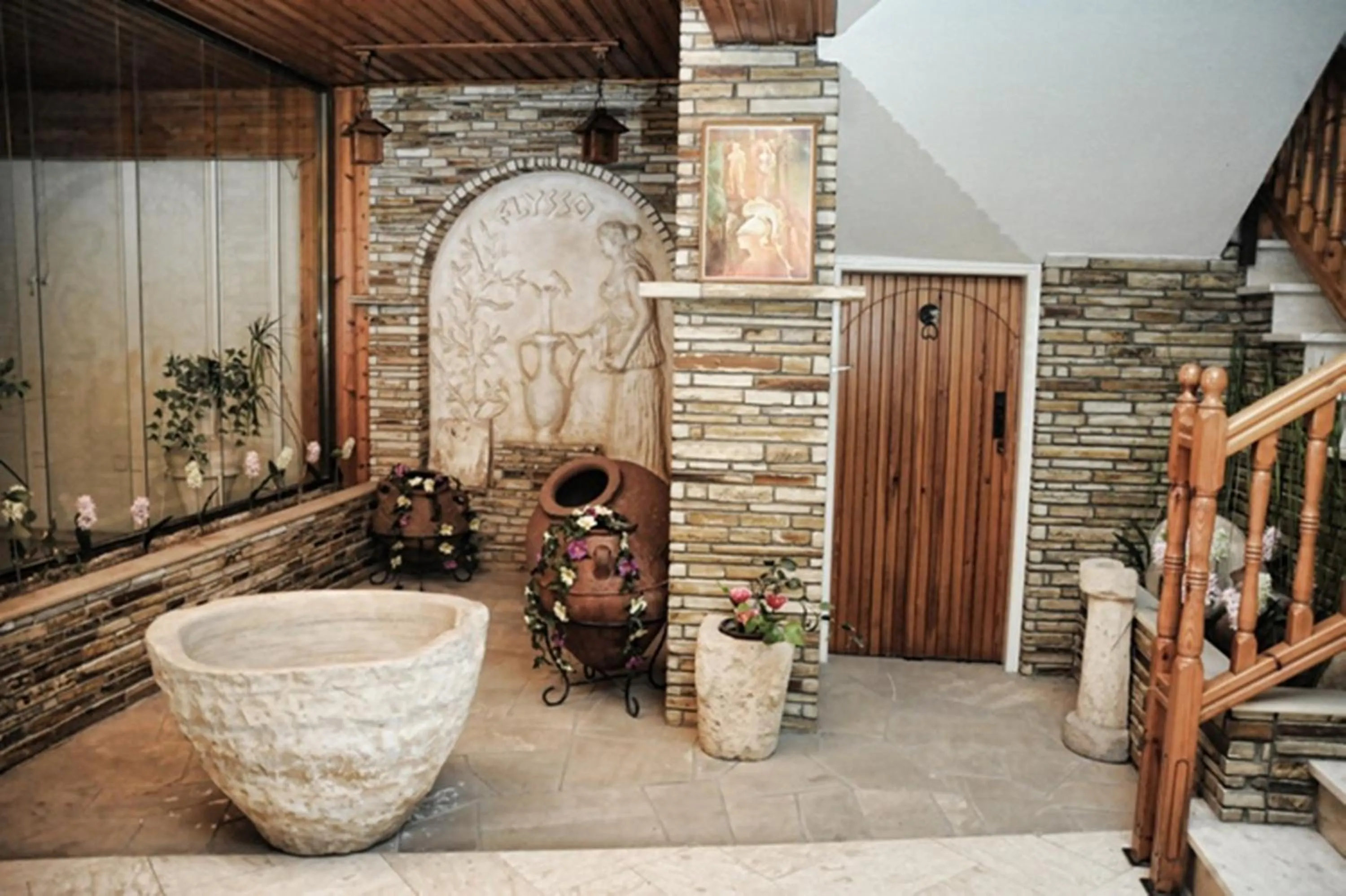 Decorative detail in Elysso Hotel