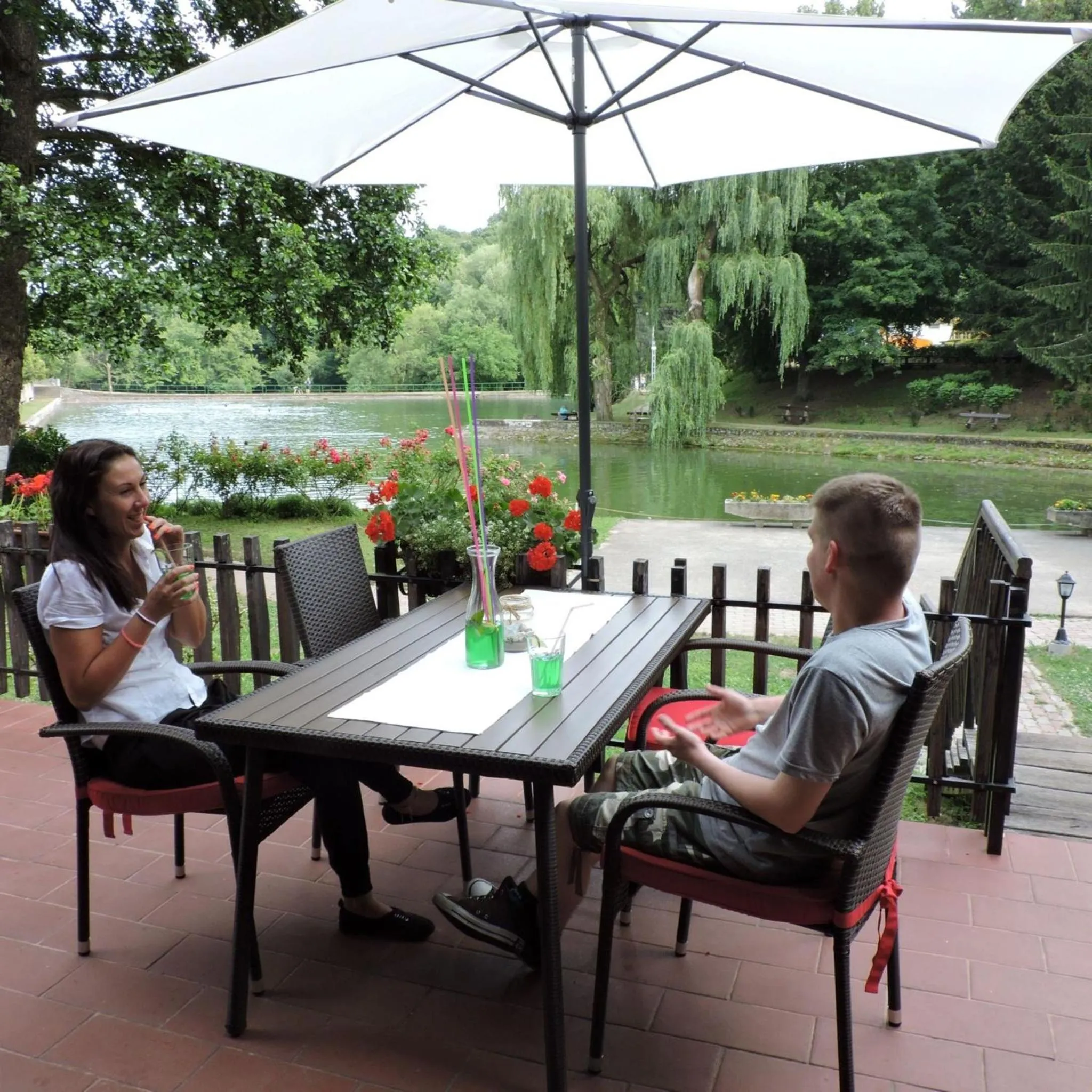 Patio in Hotel Síkfőkút