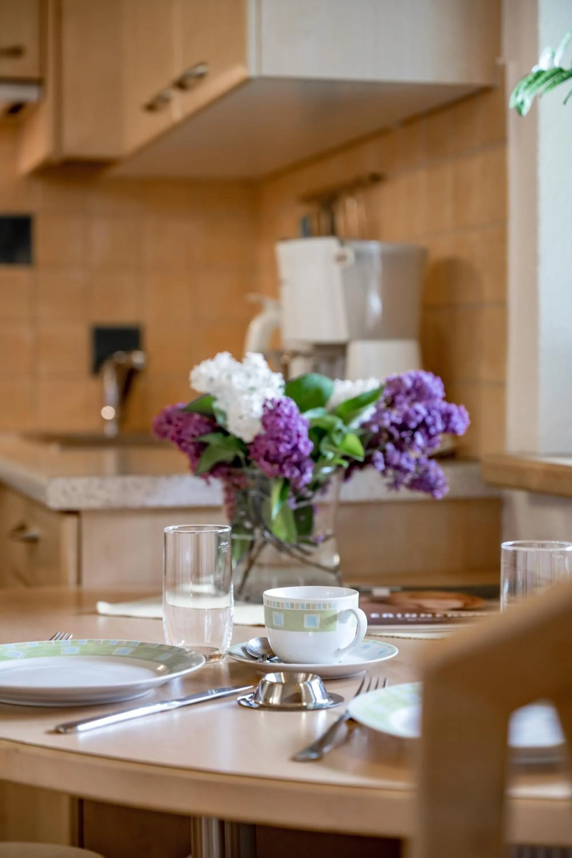 Kitchen or kitchenette in Hotel Bergwelt