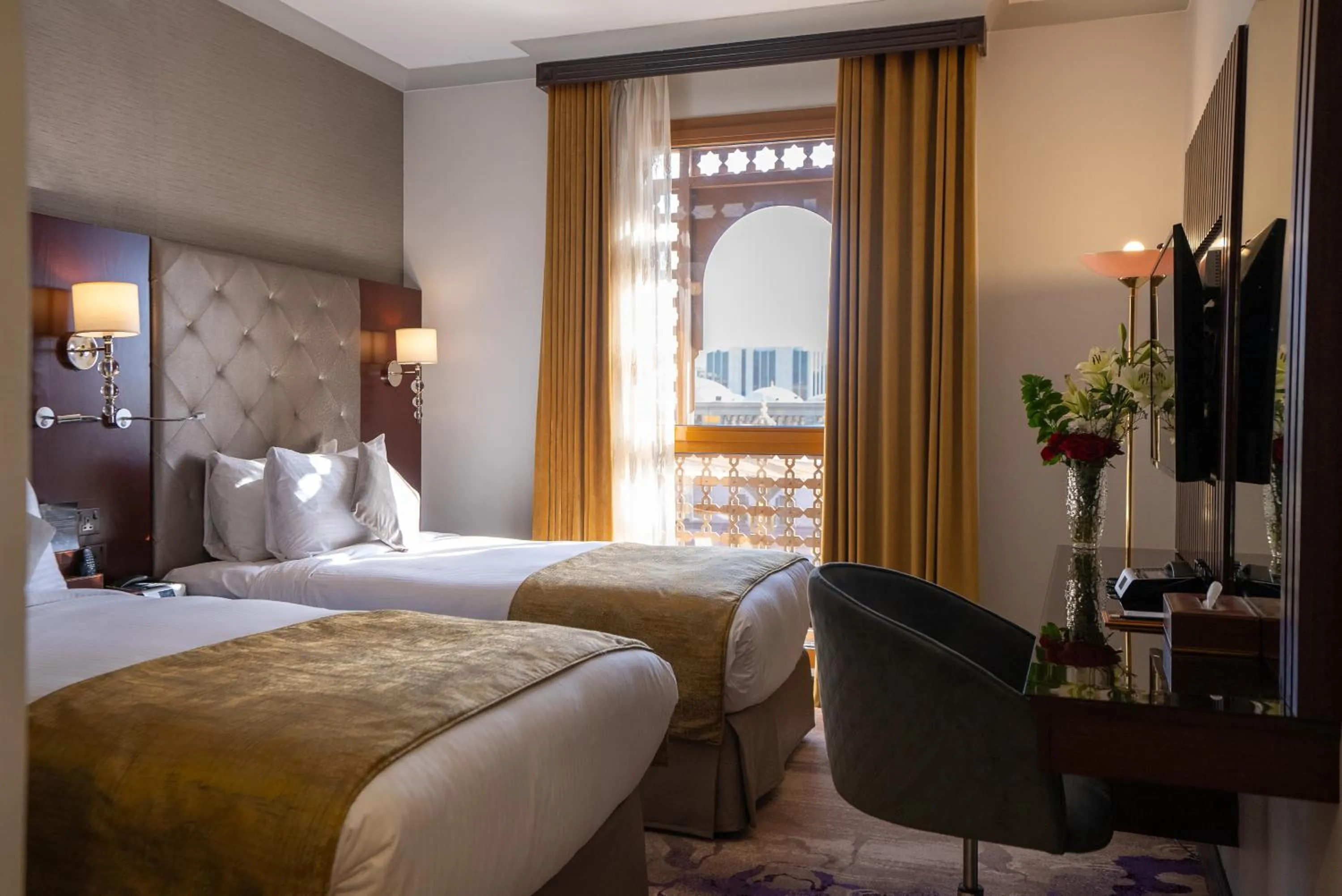 Bed in Dar Al Taqwa Hotel