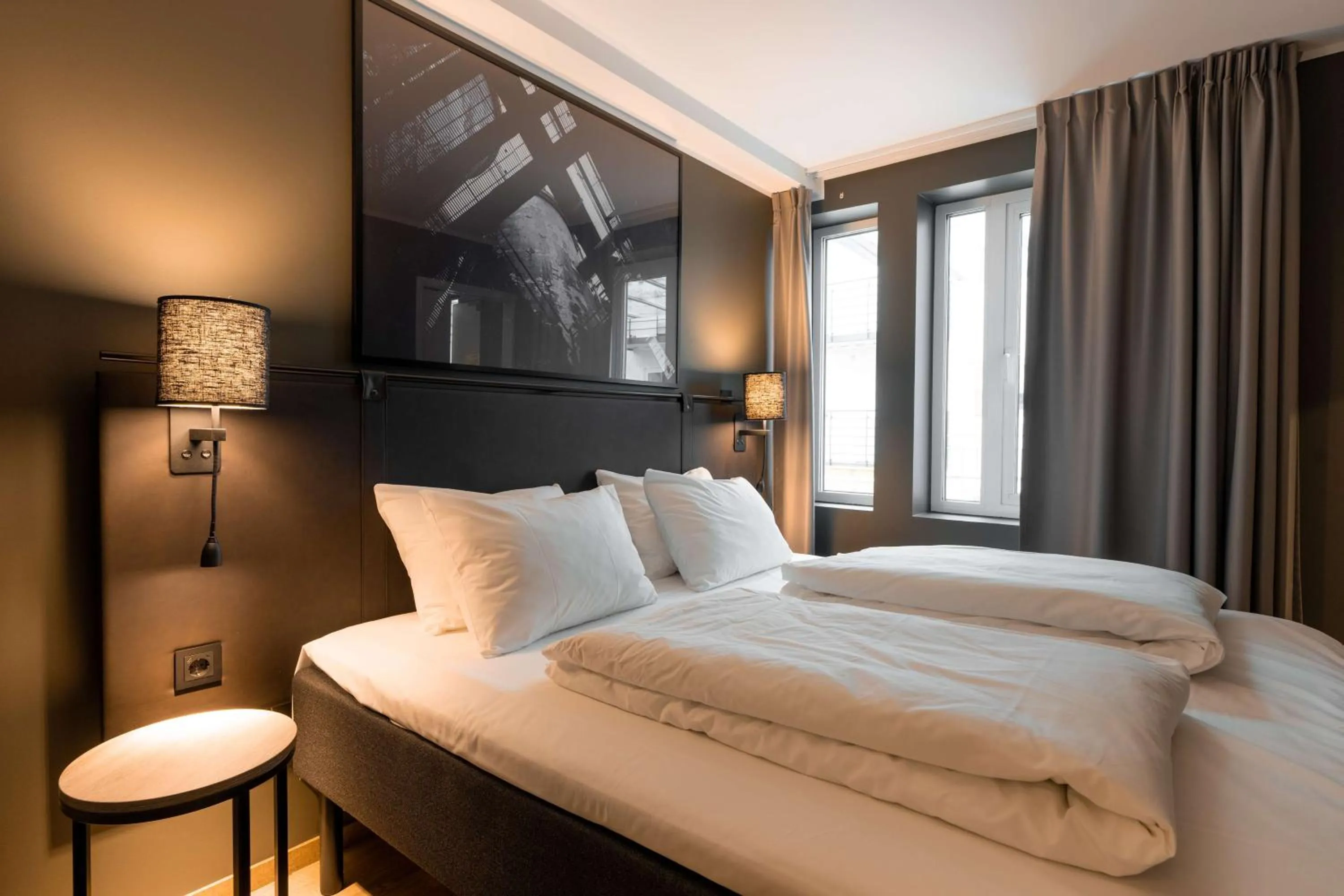 Bedroom, Bed in Scandic Vulkan