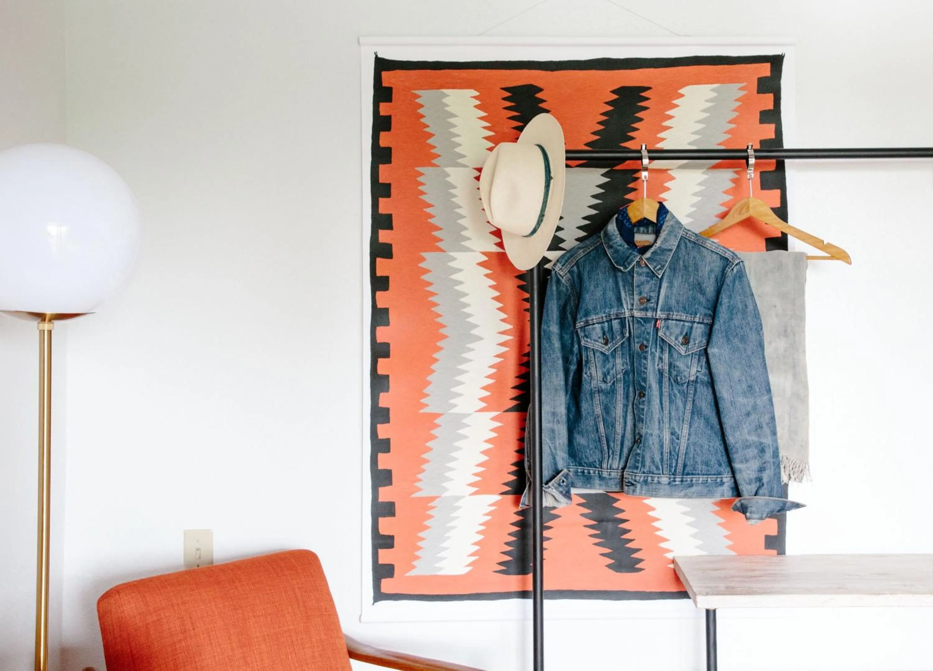Living room in El Rey Court