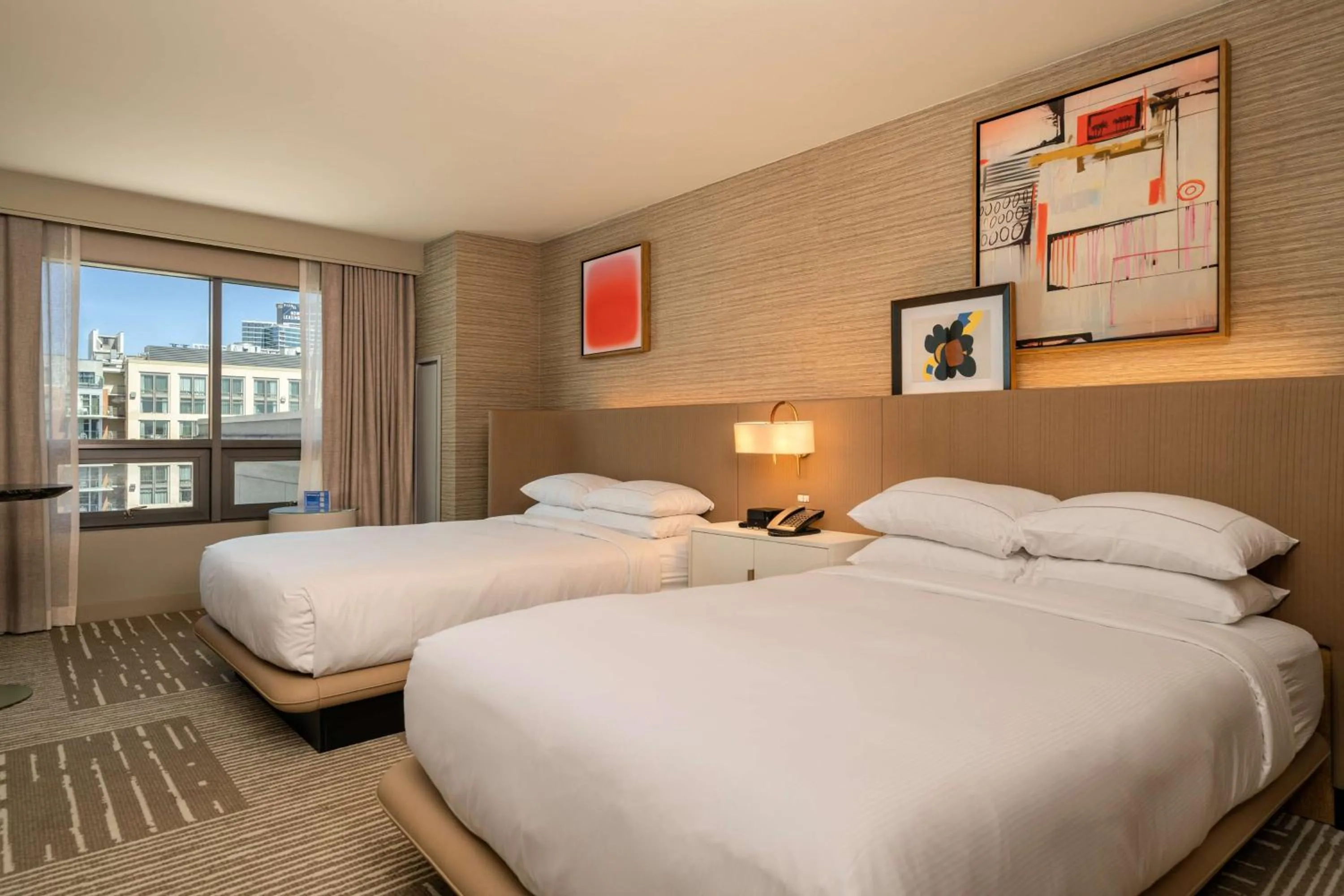 View (from property/room), Bed in Hilton San Diego Gaslamp Quarter