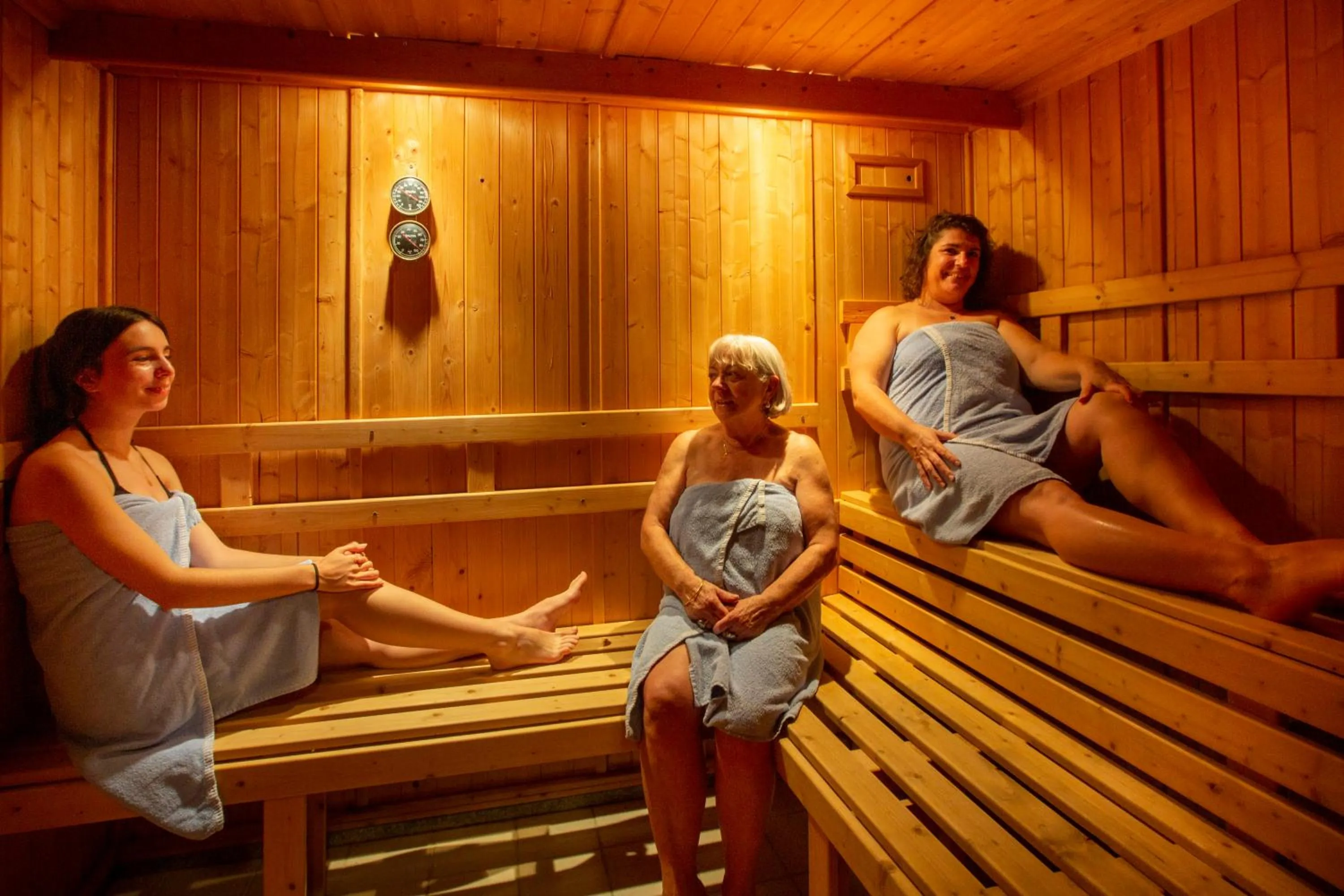 Sauna in Logis Hotel - Restaurant - Spa - Le Relais de Farrou