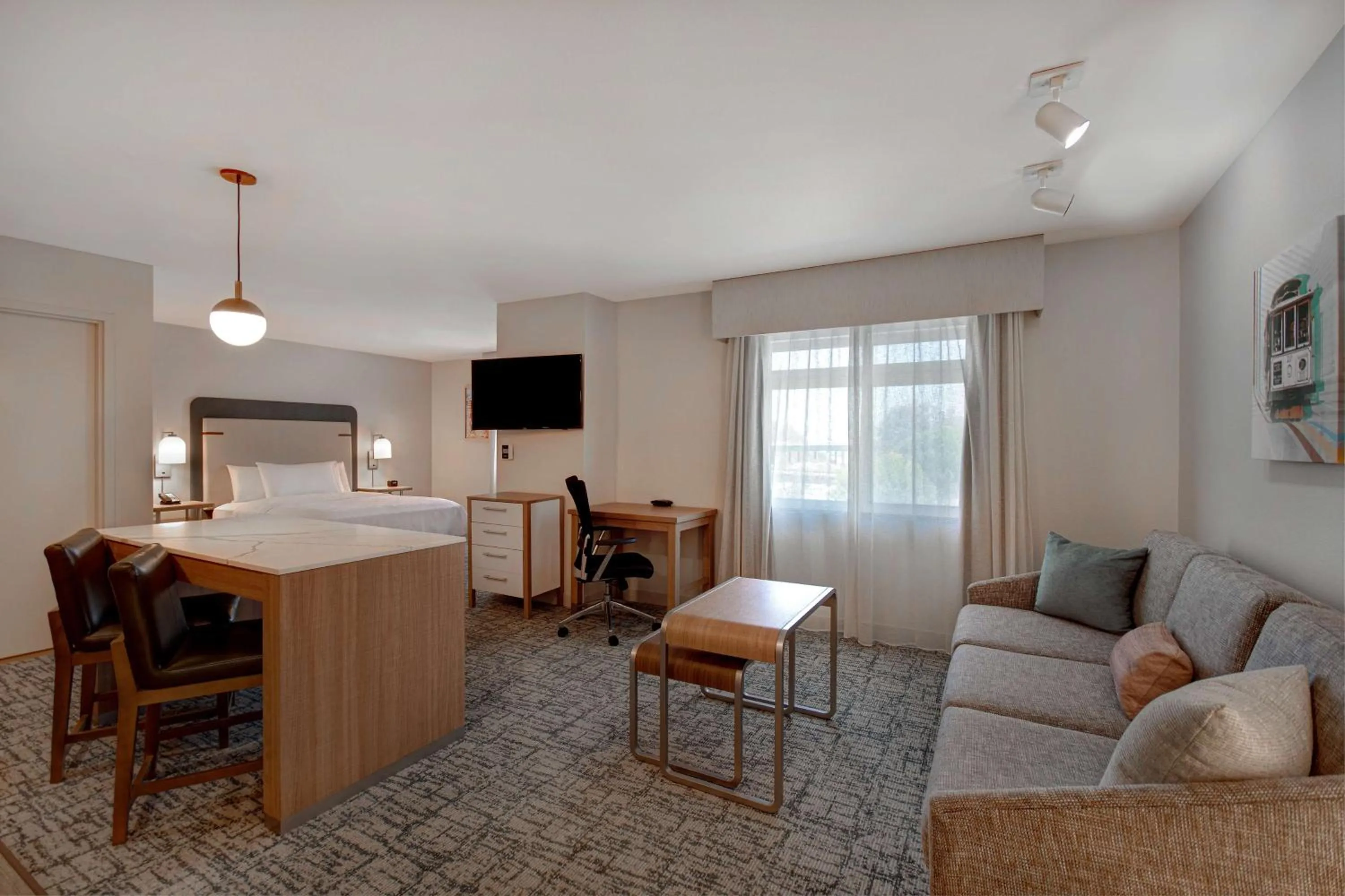 Bedroom in Homewood Suites by Hilton San Francisco Airport North California