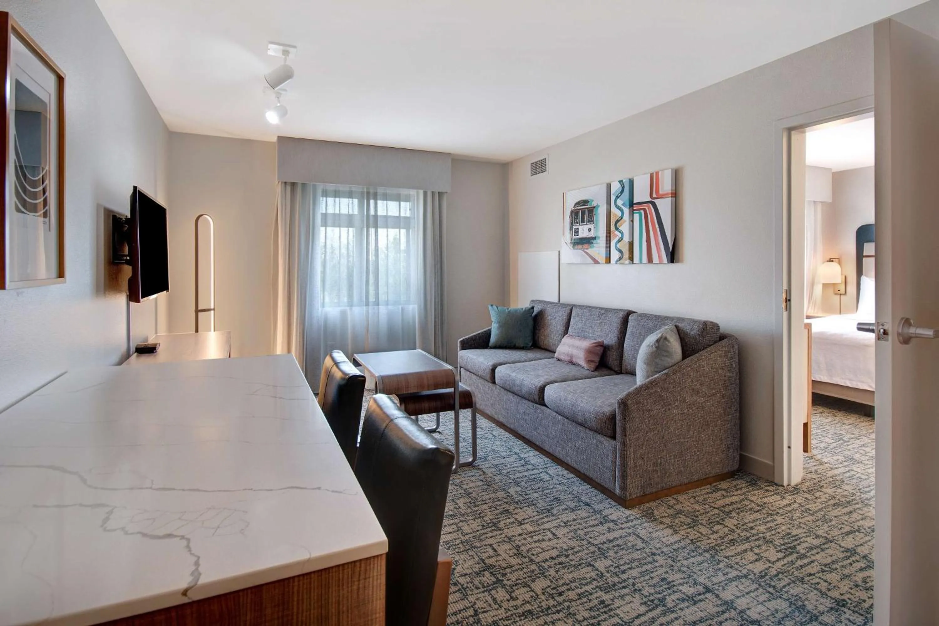 Living room in Homewood Suites by Hilton San Francisco Airport North California