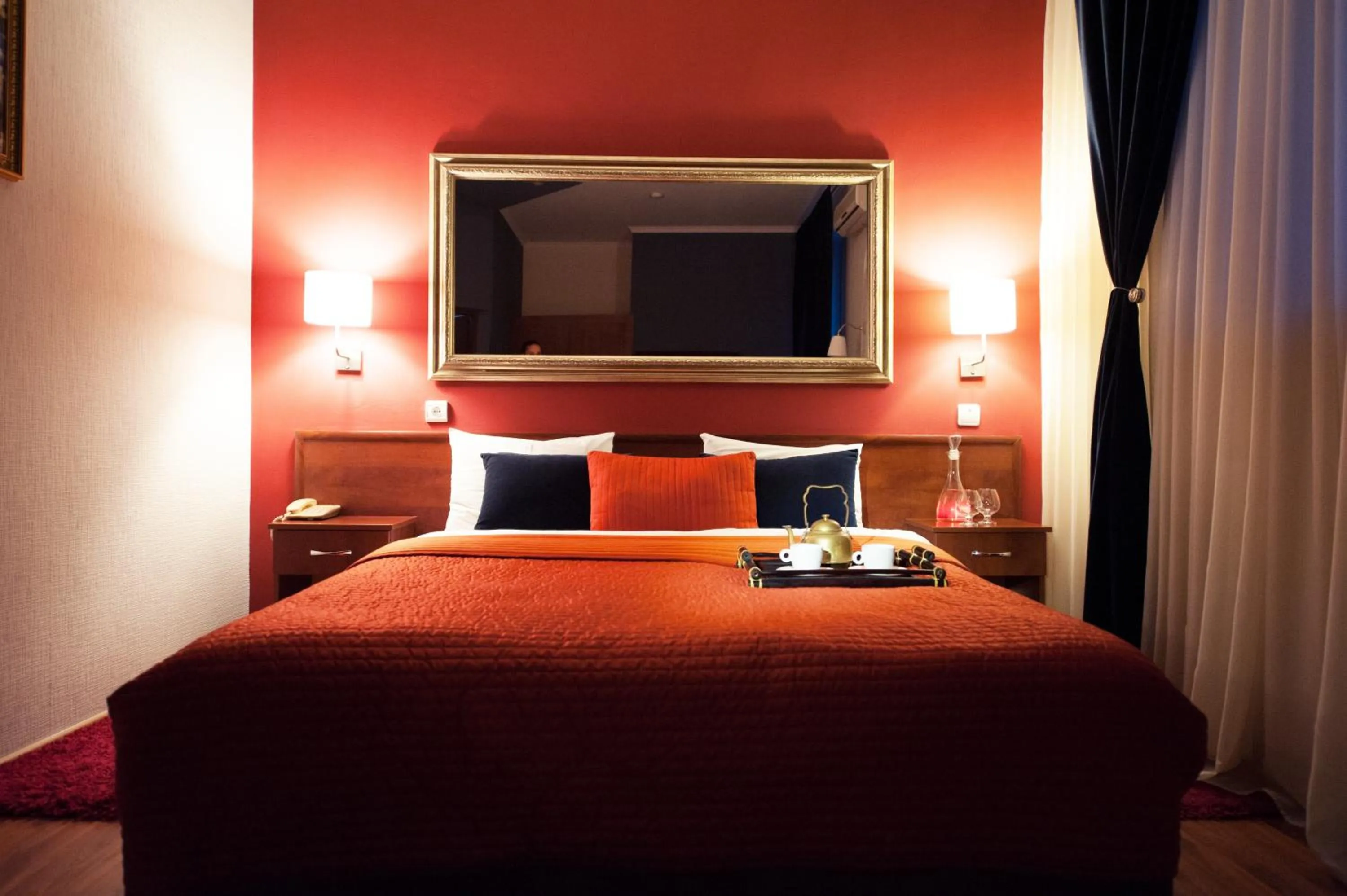 Bed in Art-Rustic Boutique Hotel