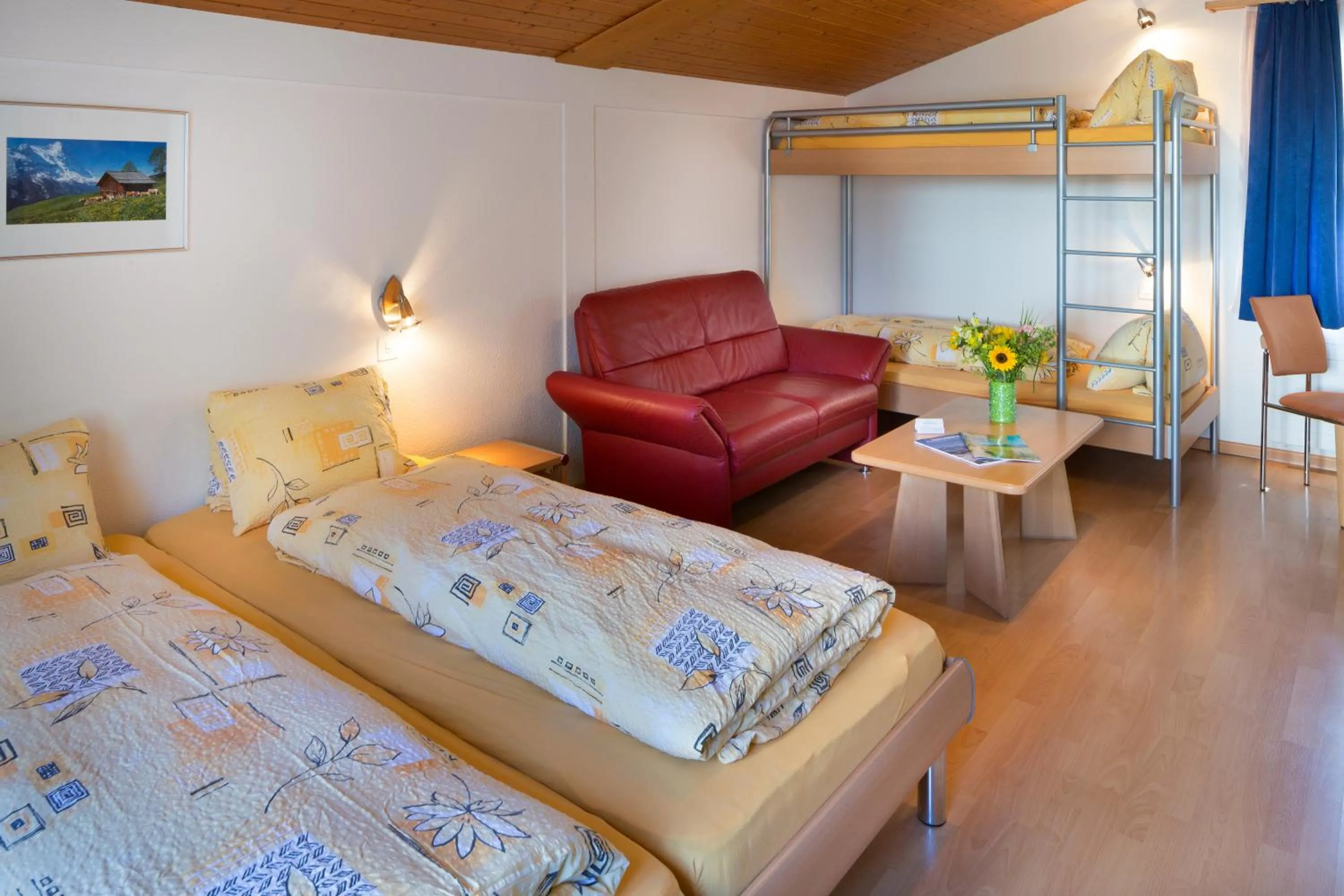 Decorative detail, Bed in Hotel Sörenberg