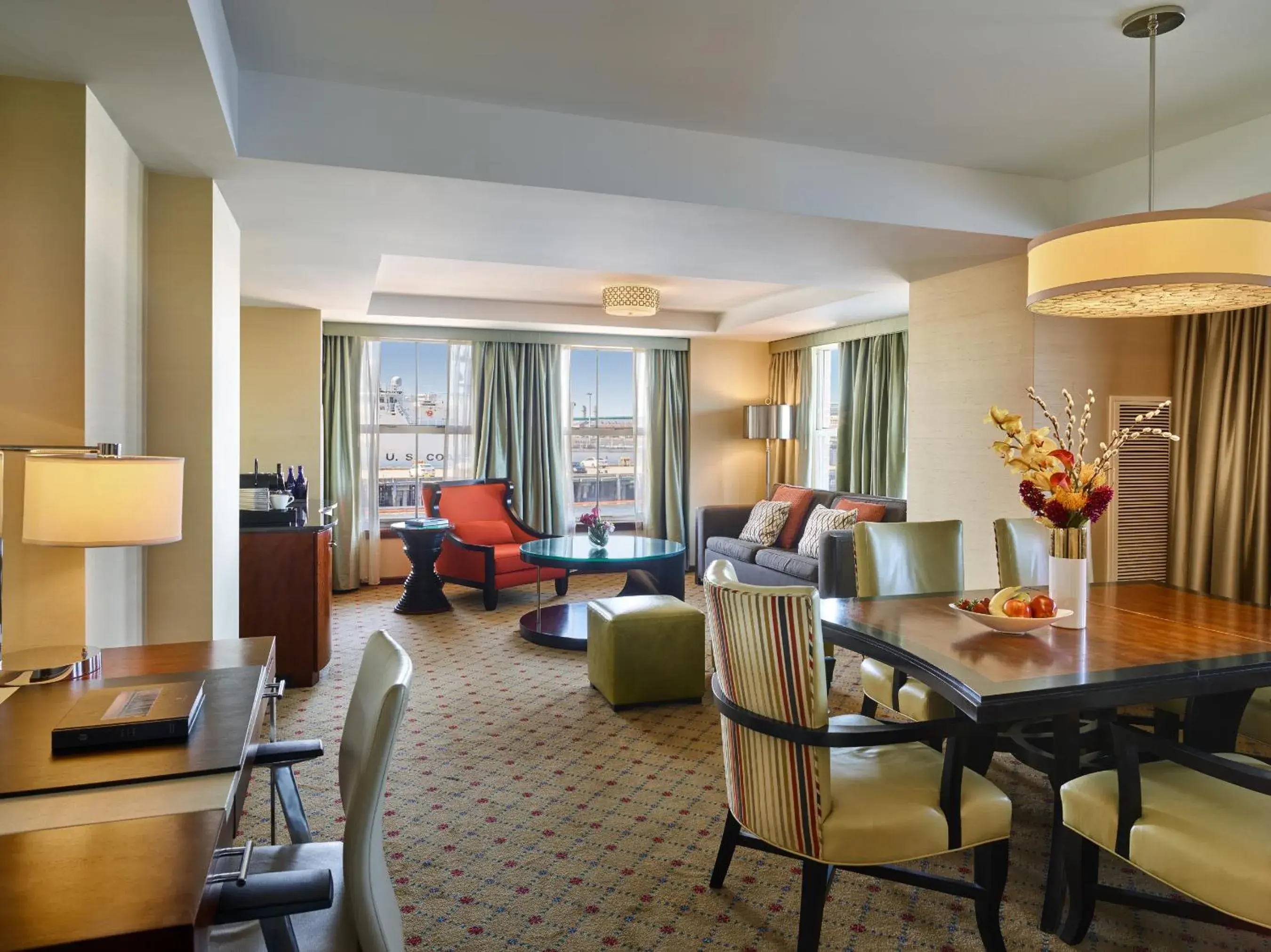 Harbor View King Suite in Battery Wharf Hotel, Boston Waterfront Harbor View King Suite in Battery Wharf Hotel, Boston Waterfront